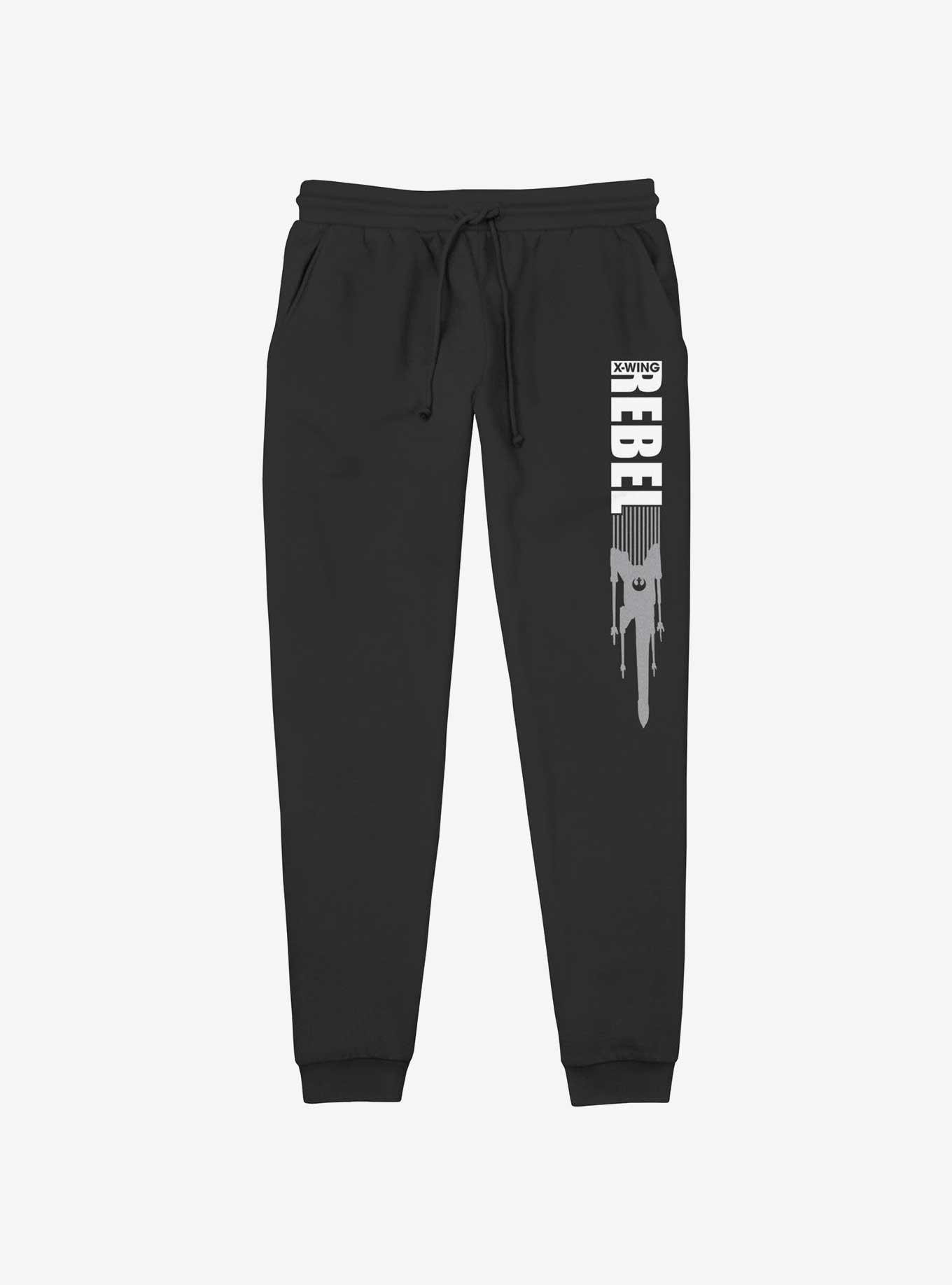 Kiss Slim Sweatpants Off-White Bottoms Sweat Pants Black