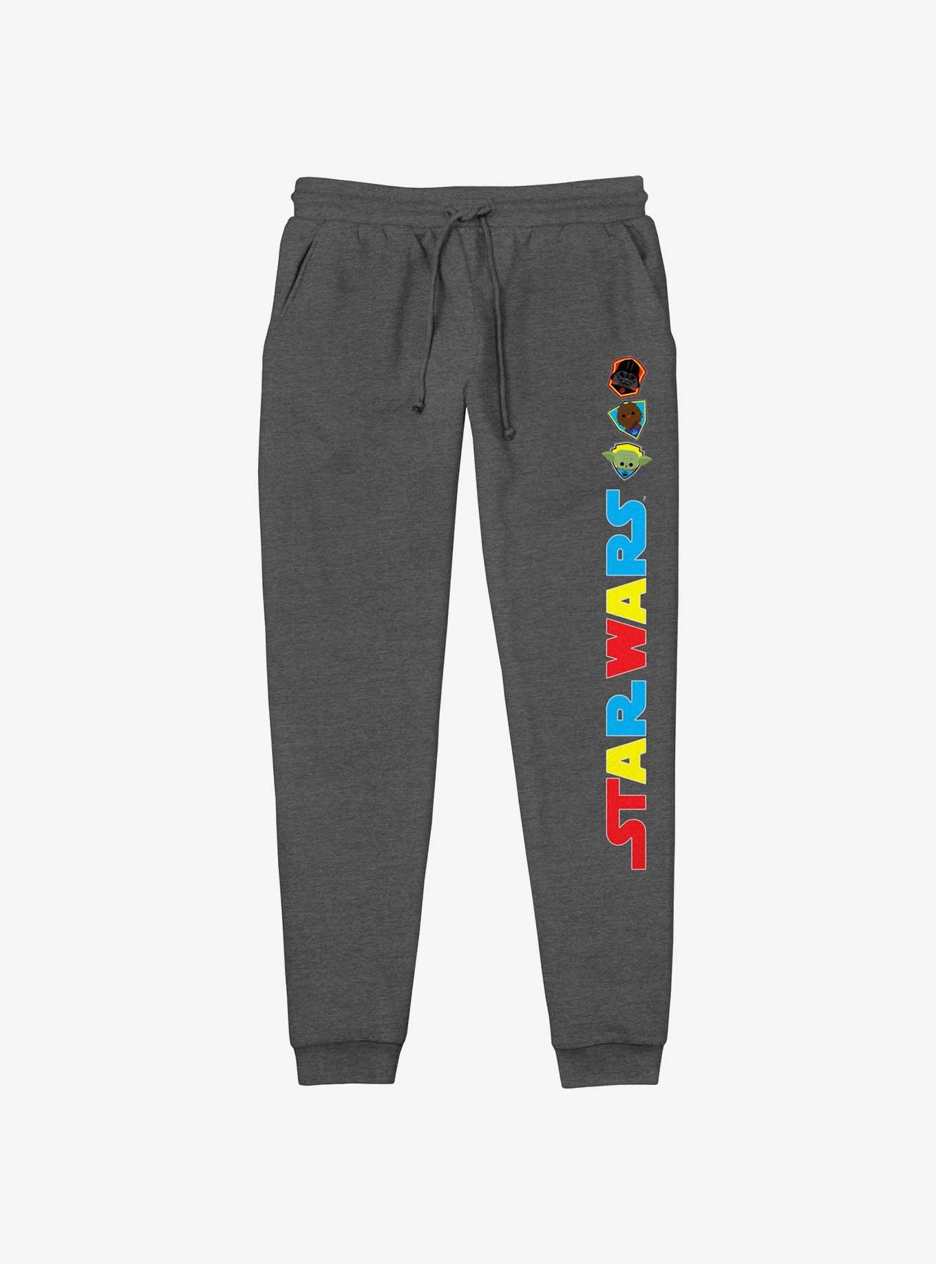 Star Wars Chibi Vader Chewie and Yoda Logo Jogger Sweatpants, , hi-res