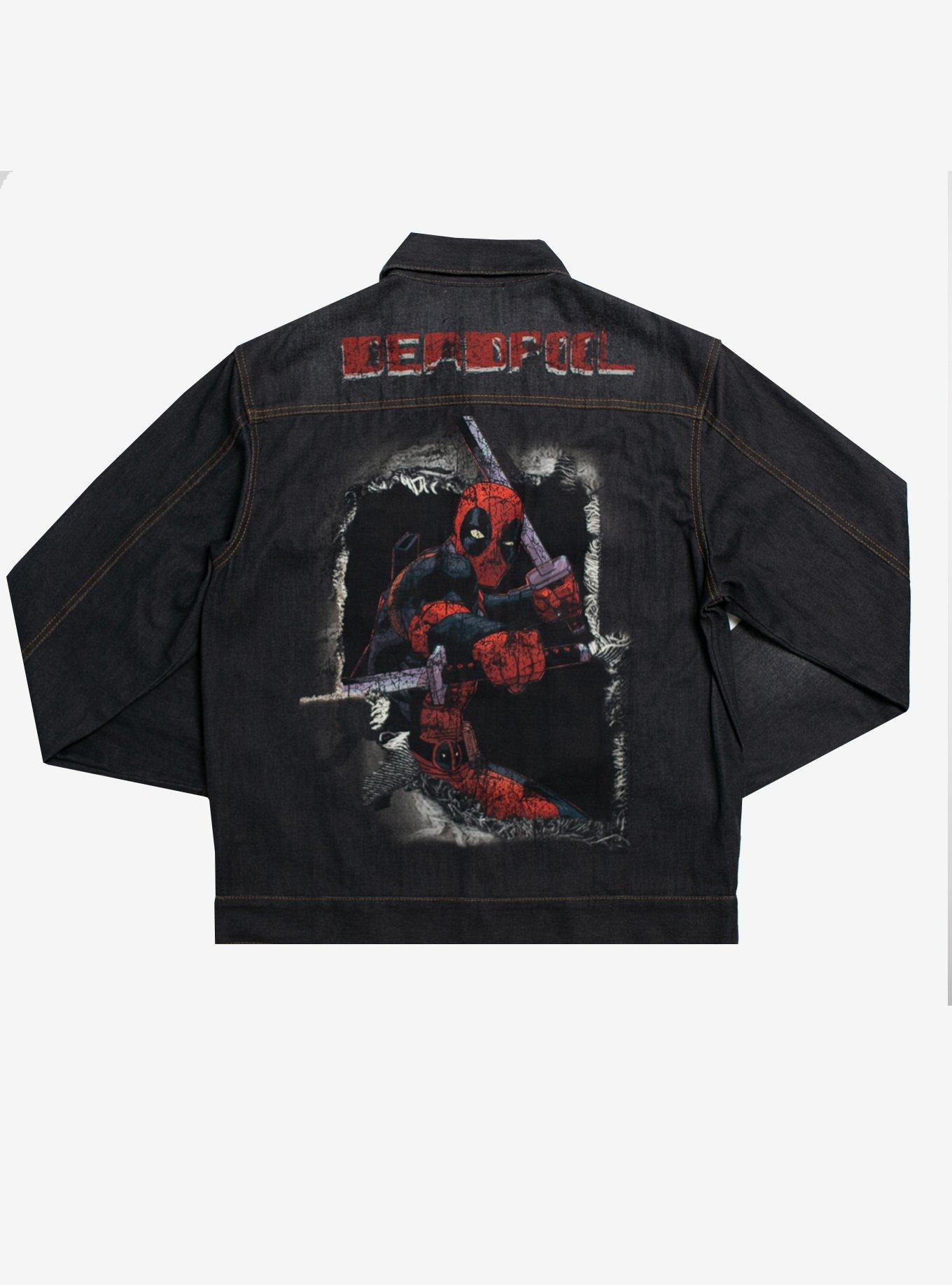 Marvel Deadpool Denim Jacket, BLACK, hi-res