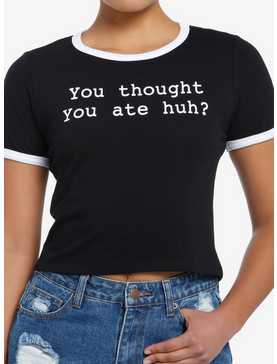 You Thought You Ate Girls Ringer Baby T-Shirt, , hi-res