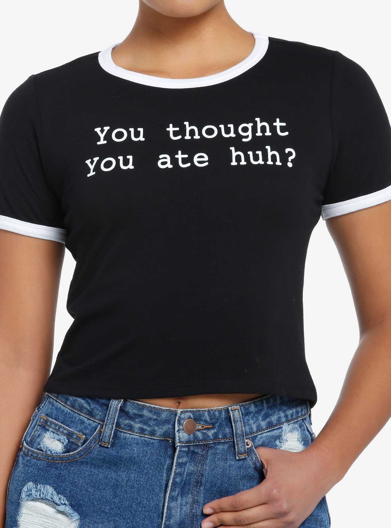 You Thought You Ate Girls Ringer Baby T-Shirt, , hi-res