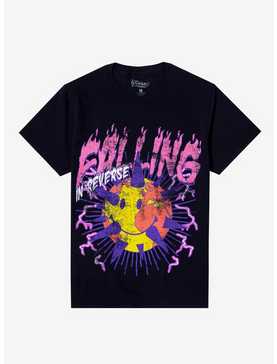 Falling In Reverse Spikey Smile Globe Boyfriend Fit Girls T-Shirt, , hi-res