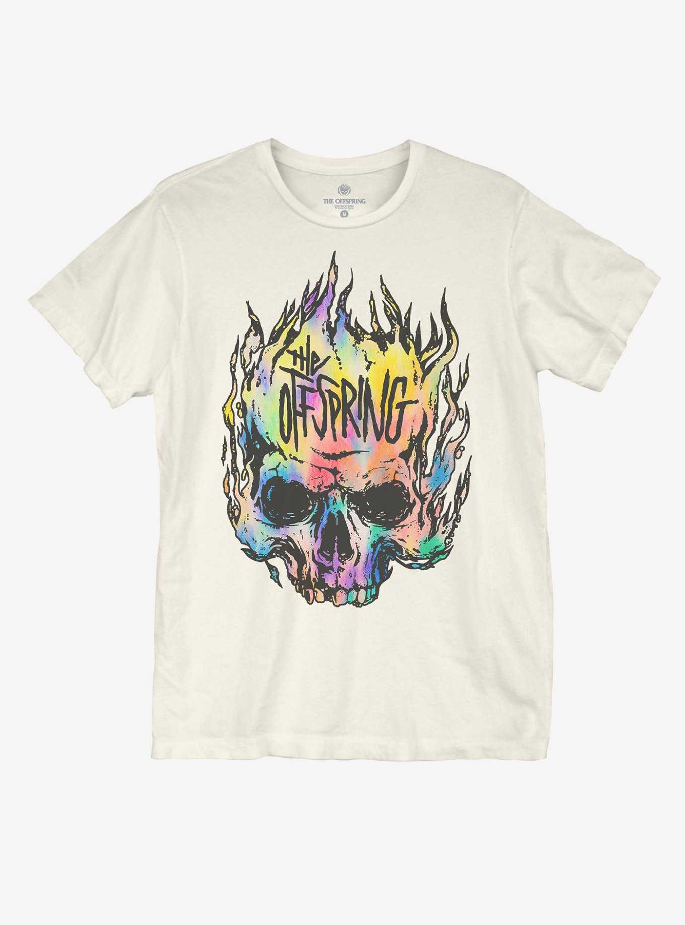 The Offspring Rainbow Skull Boyfriend Fit Girls T-Shirt, , hi-res