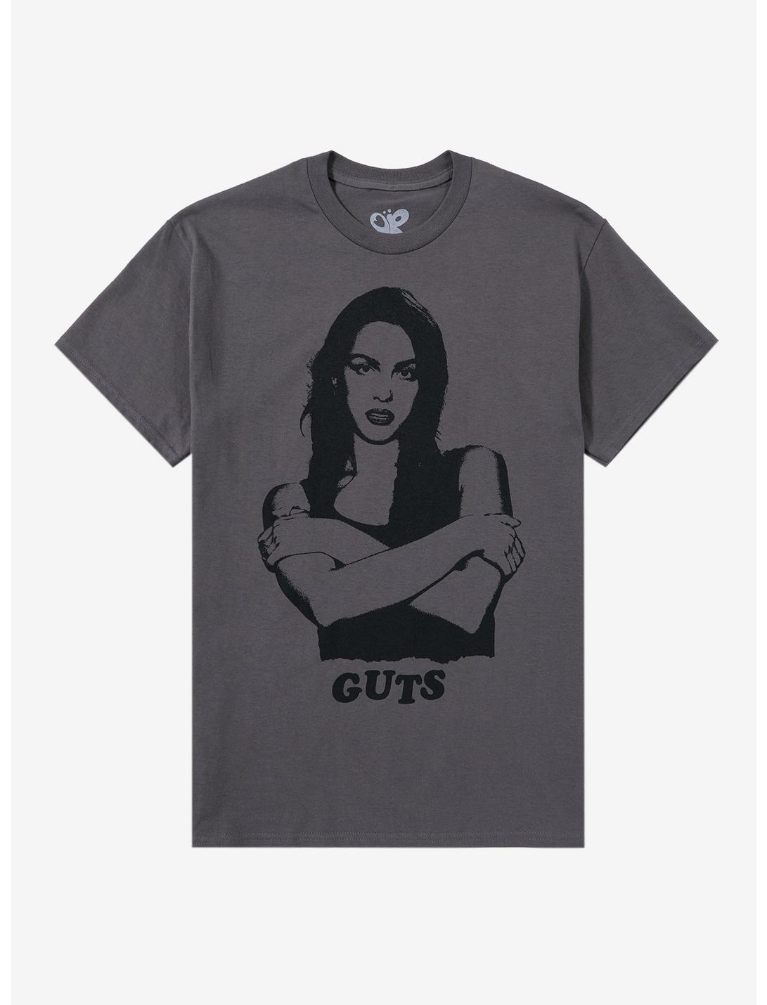 Olivia Rodrigo Guts Sketch T-Shirt, CHARCOAL, hi-res