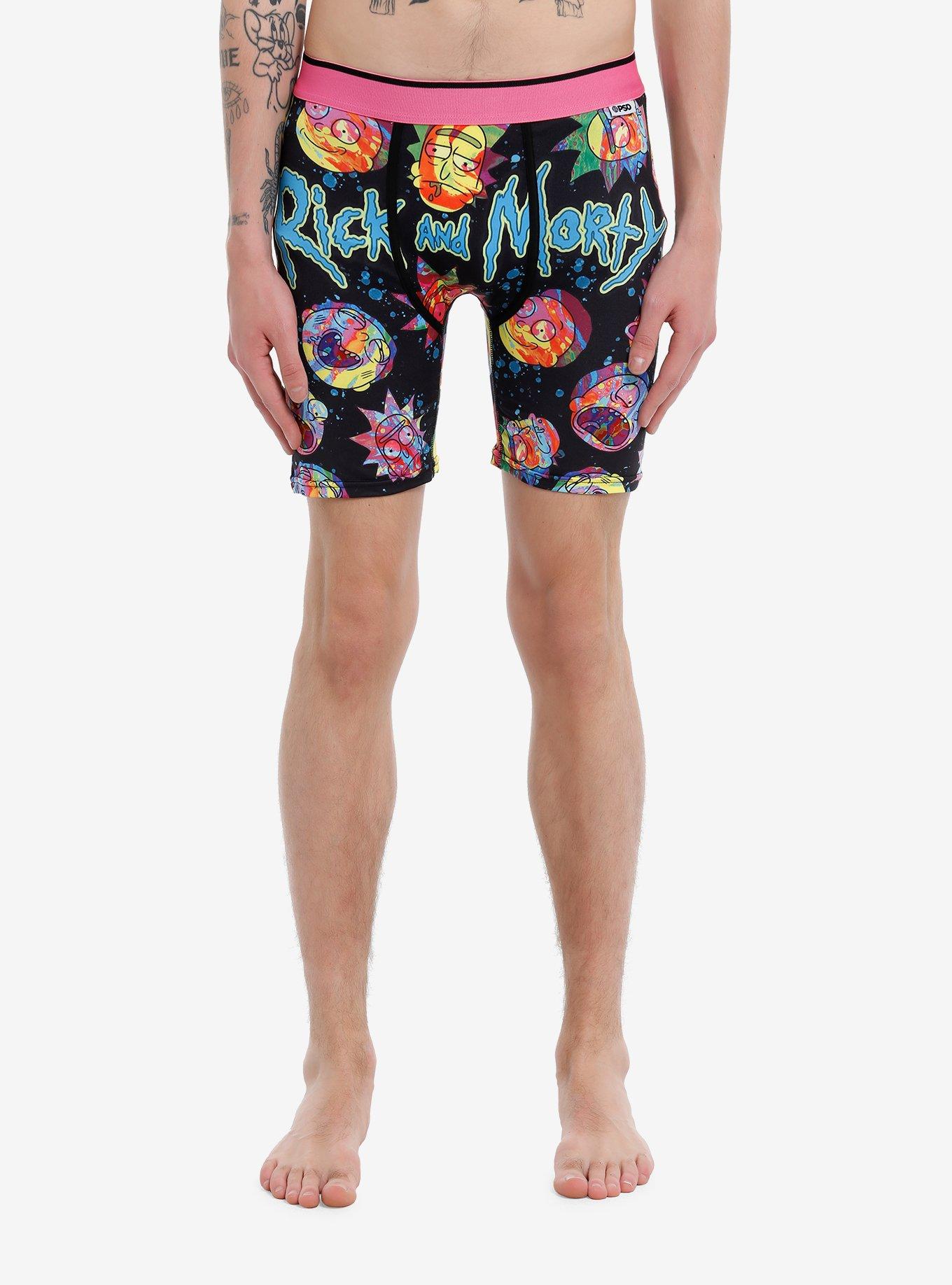 Rick And Morty Heads Boxer Briefs, MULTI, hi-res