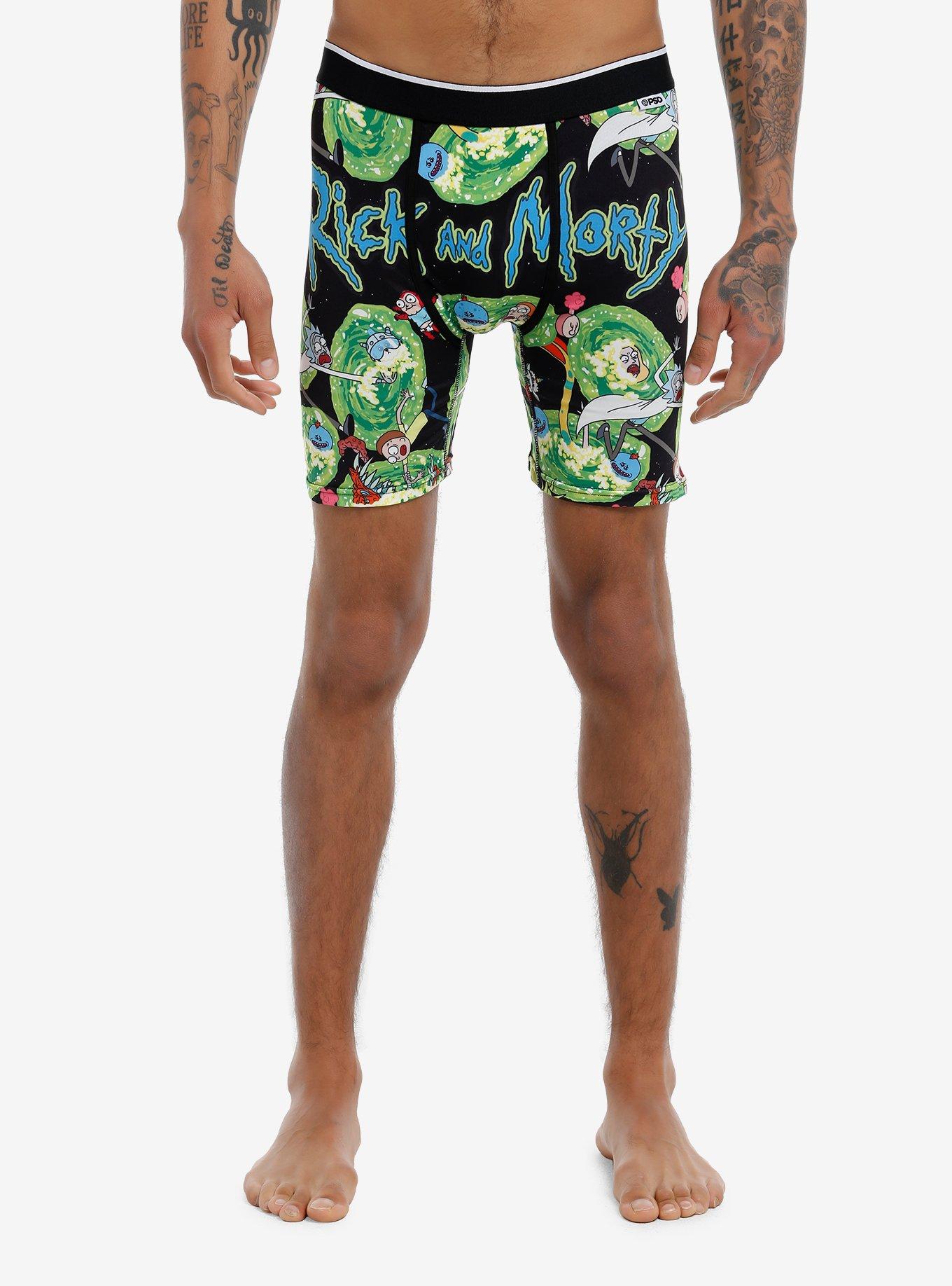 Rick And Morty Portals Boxer Briefs, MULTI, hi-res