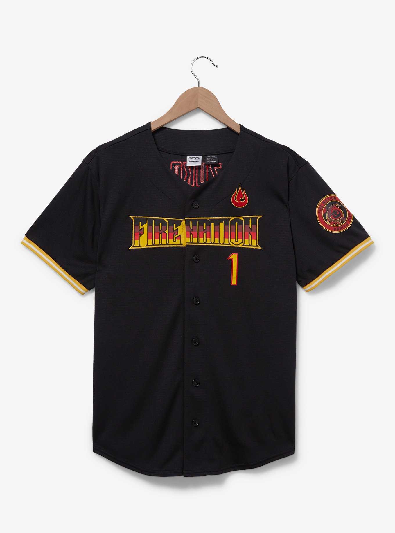 Avatar: The Last Airbender Fire Nation Baseball Jersey - BoxLunch Exclusive, , hi-res