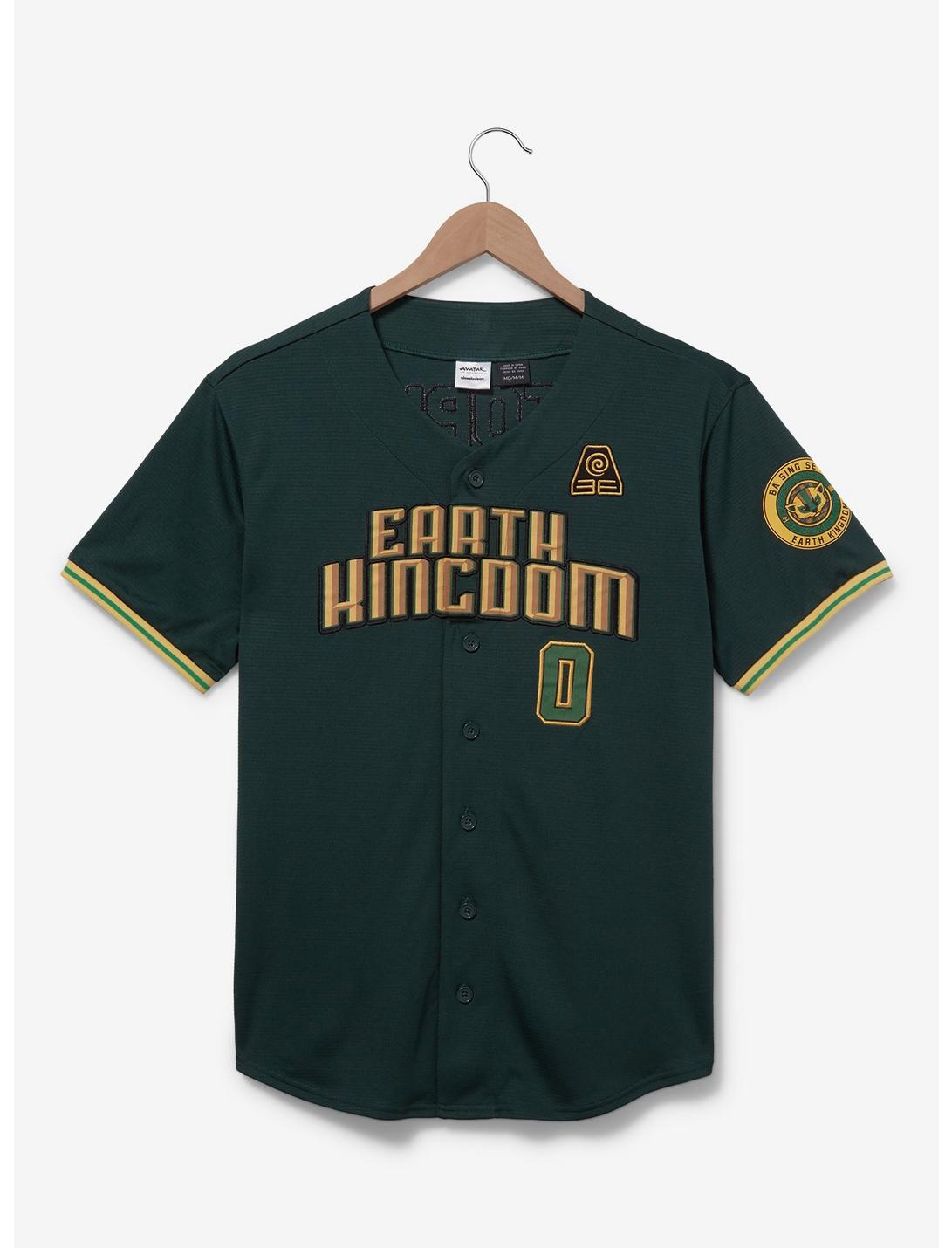 Avatar: The Last Airbender Earth Kingdom Baseball Jersey - BoxLunch Exclusive, FOREST GREEN, hi-res