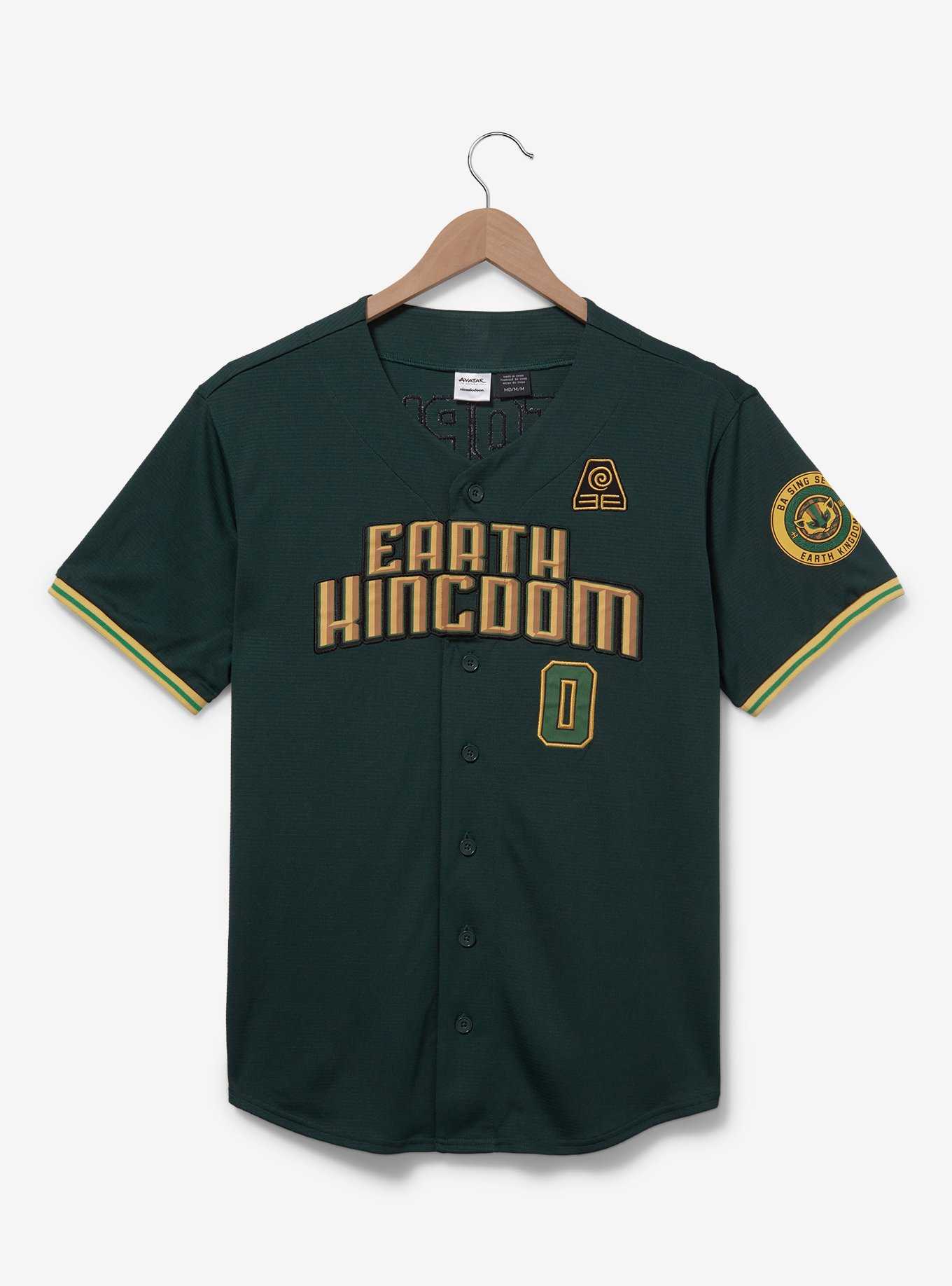 Avatar: The Last Airbender Earth Kingdom Baseball Jersey - BoxLunch Exclusive, , hi-res