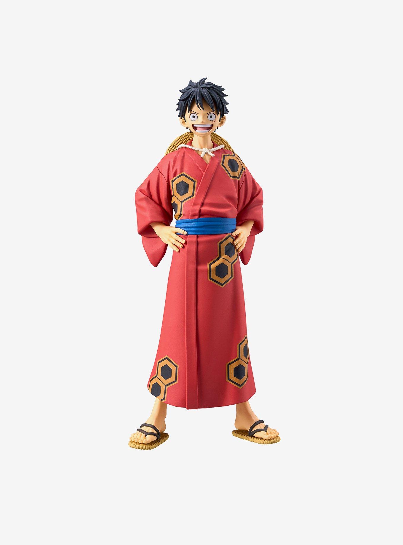 Banpresto One Piece DXF The Grandline Series Wano Country Monkey D. Luffy Figure (Yukata Ver.), , hi-res