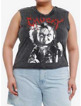 Chucky Jumbo Graphic Girls Muscle Tank Top Plus Size, , hi-res
