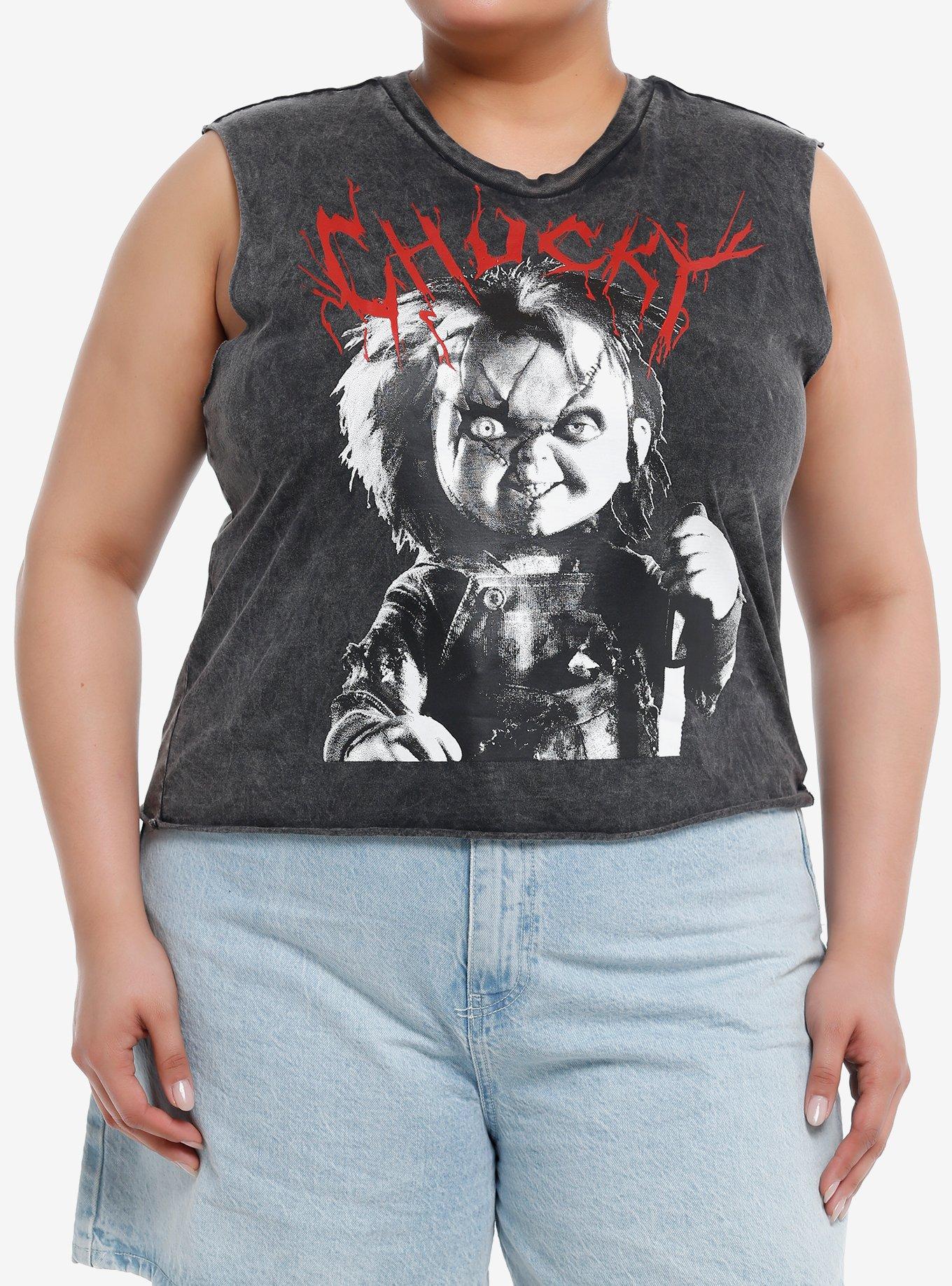 Chucky Jumbo Graphic Girls Muscle Tank Top Plus Size, MULTI, hi-res
