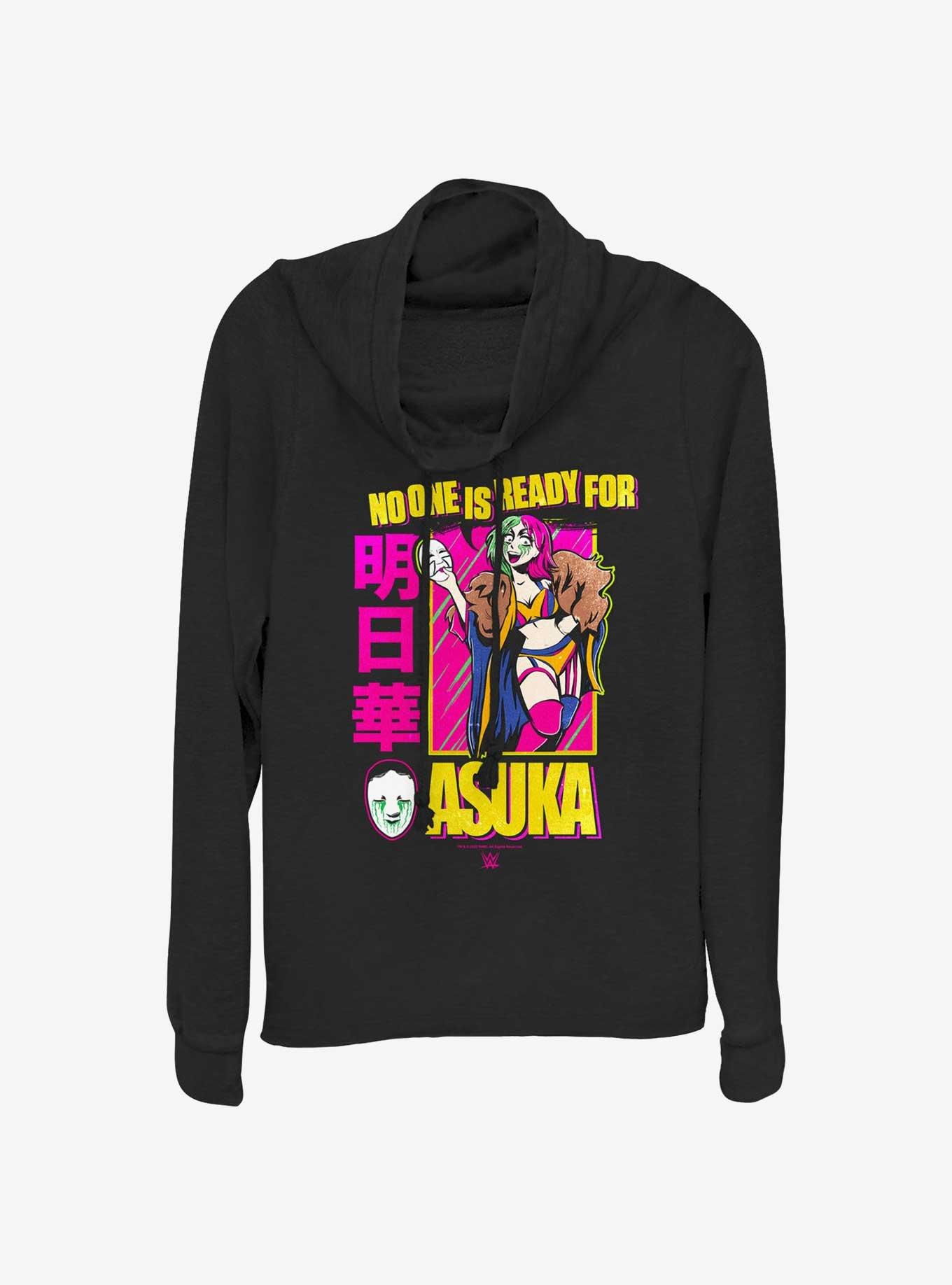 WWE Asuka No One Is Ready Girls Cowl Neck Long-Sleeve Top