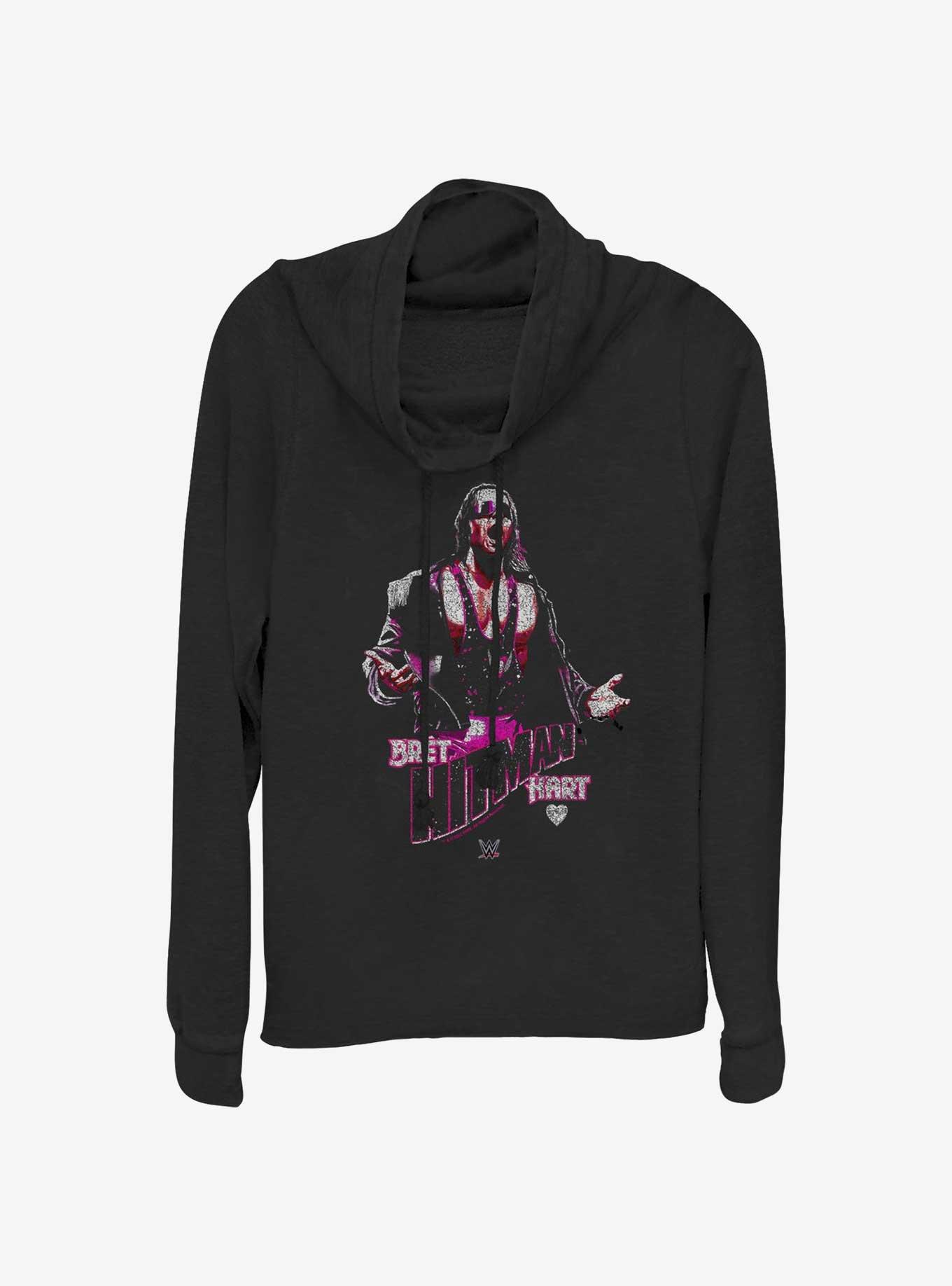 WWE Bret Hitman Hart Girls Cowl Neck Long-Sleeve Top, , hi-res