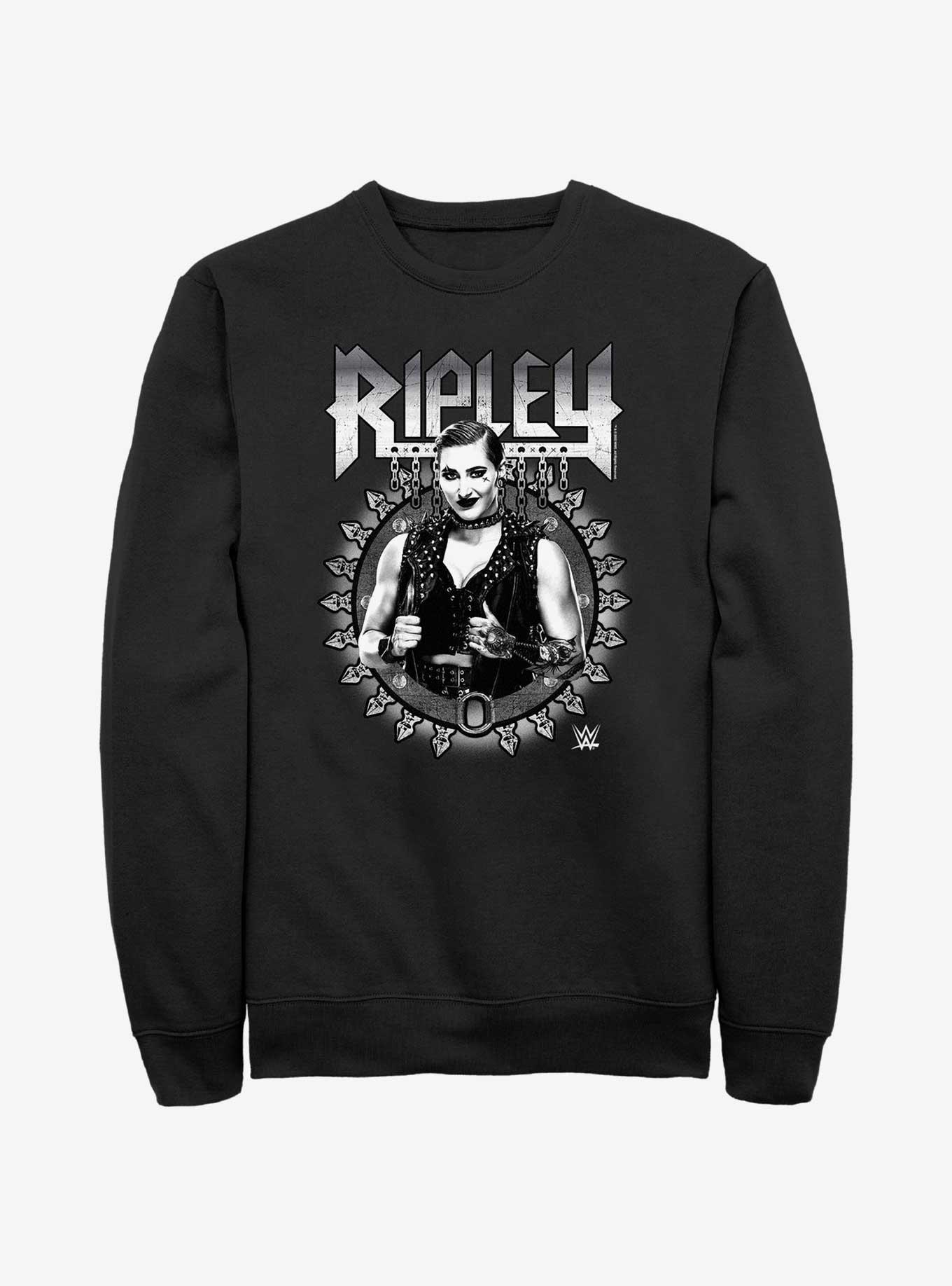 WWE Ripley Metal Portrait Sweatshirt, BLACK, hi-res