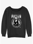 WWE Ripley Metal Portrait Womens Slouchy Sweatshirt, BLACK, hi-res