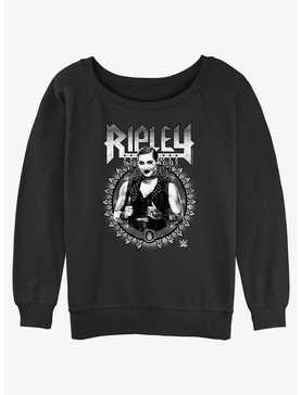 WWE Ripley Metal Portrait Womens Slouchy Sweatshirt, , hi-res