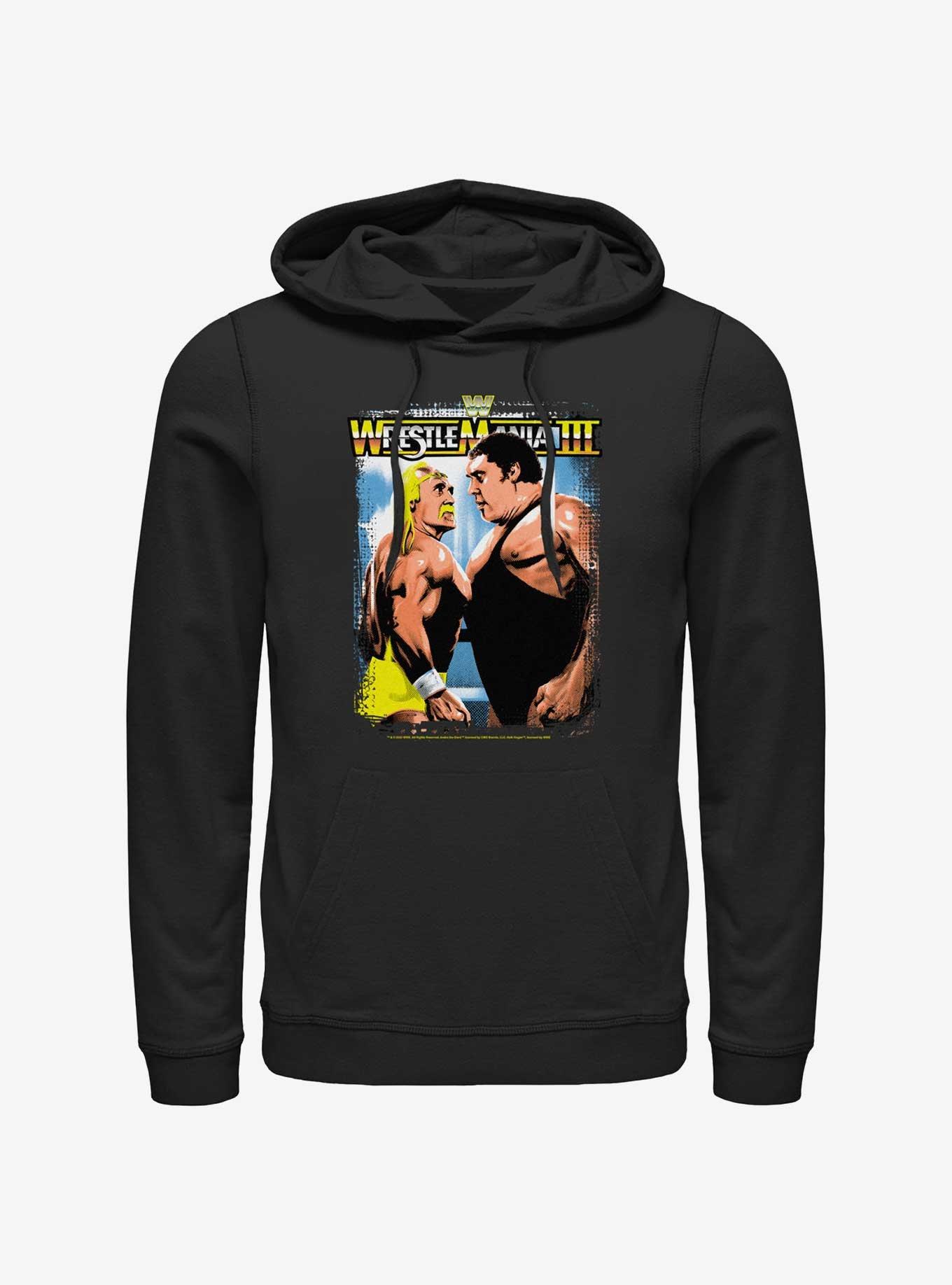 WWE Wrestlemania III Hulk Hogan vs Andre The Giant Hoodie BLACK