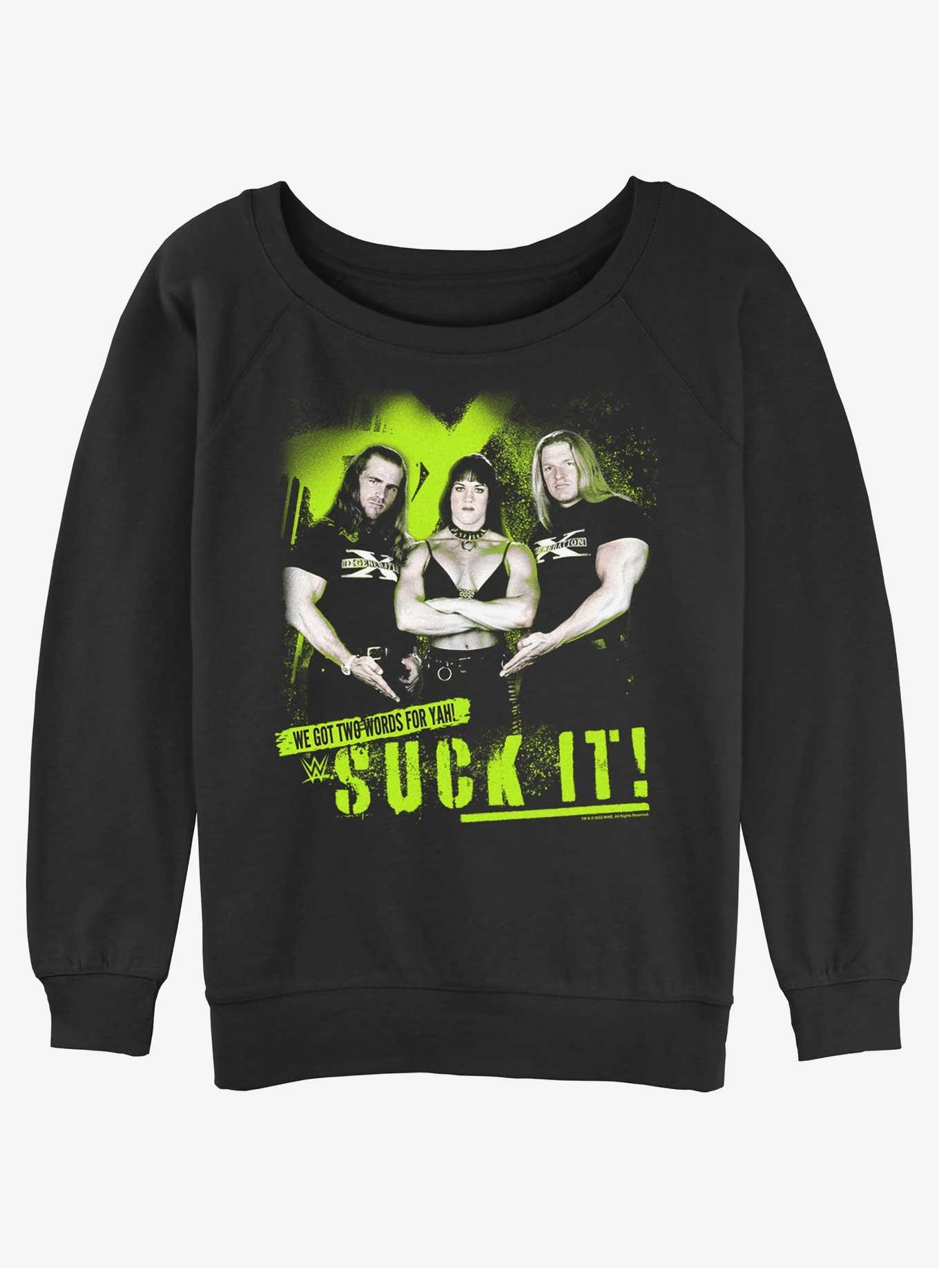 WWE DX Two Words For Yah Womens Slouchy Sweatshirt, , hi-res