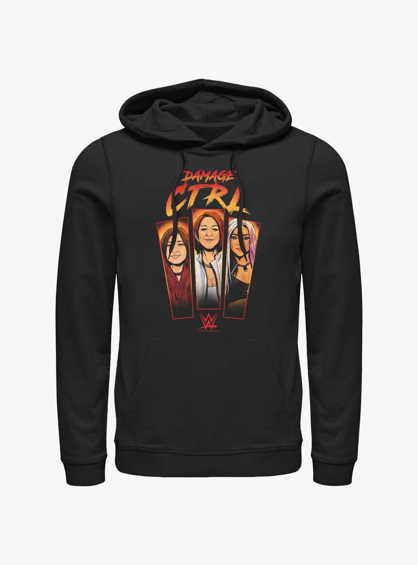 WWE Damage CTRL Panels Hoodie, BLACK, hi-res