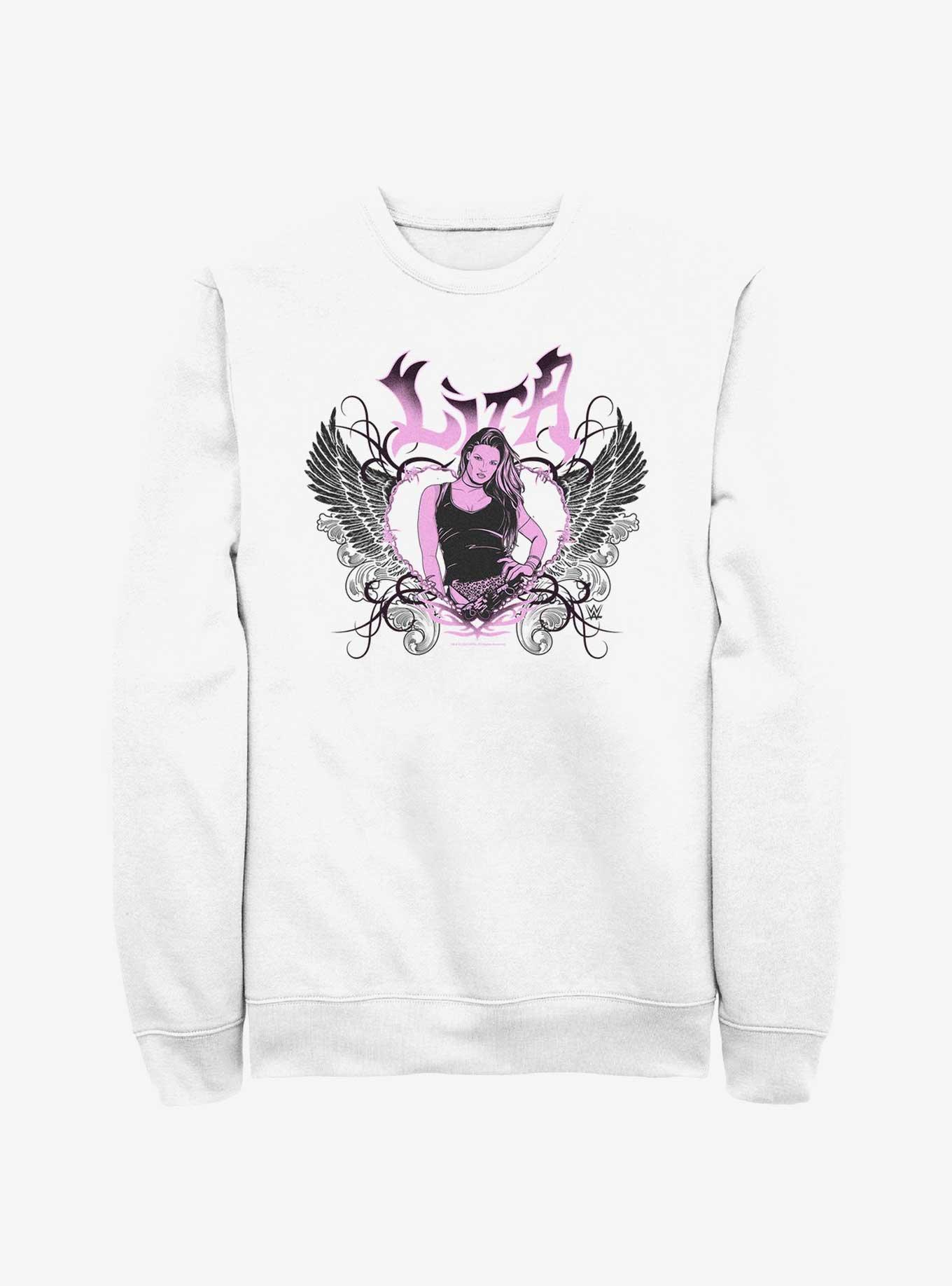 WWE Lita Gothic Y2K Style Sweatshirt, WHITE, hi-res