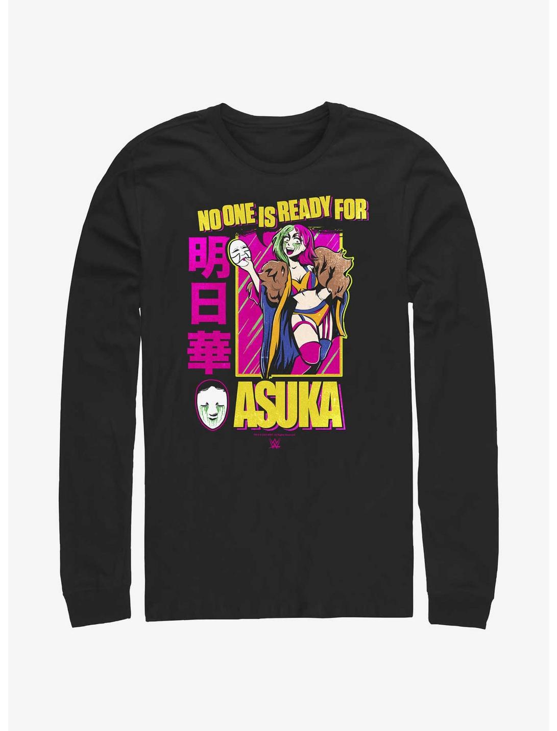 WWE Asuka No One Is Ready Long-Sleeve T-Shirt, BLACK, hi-res