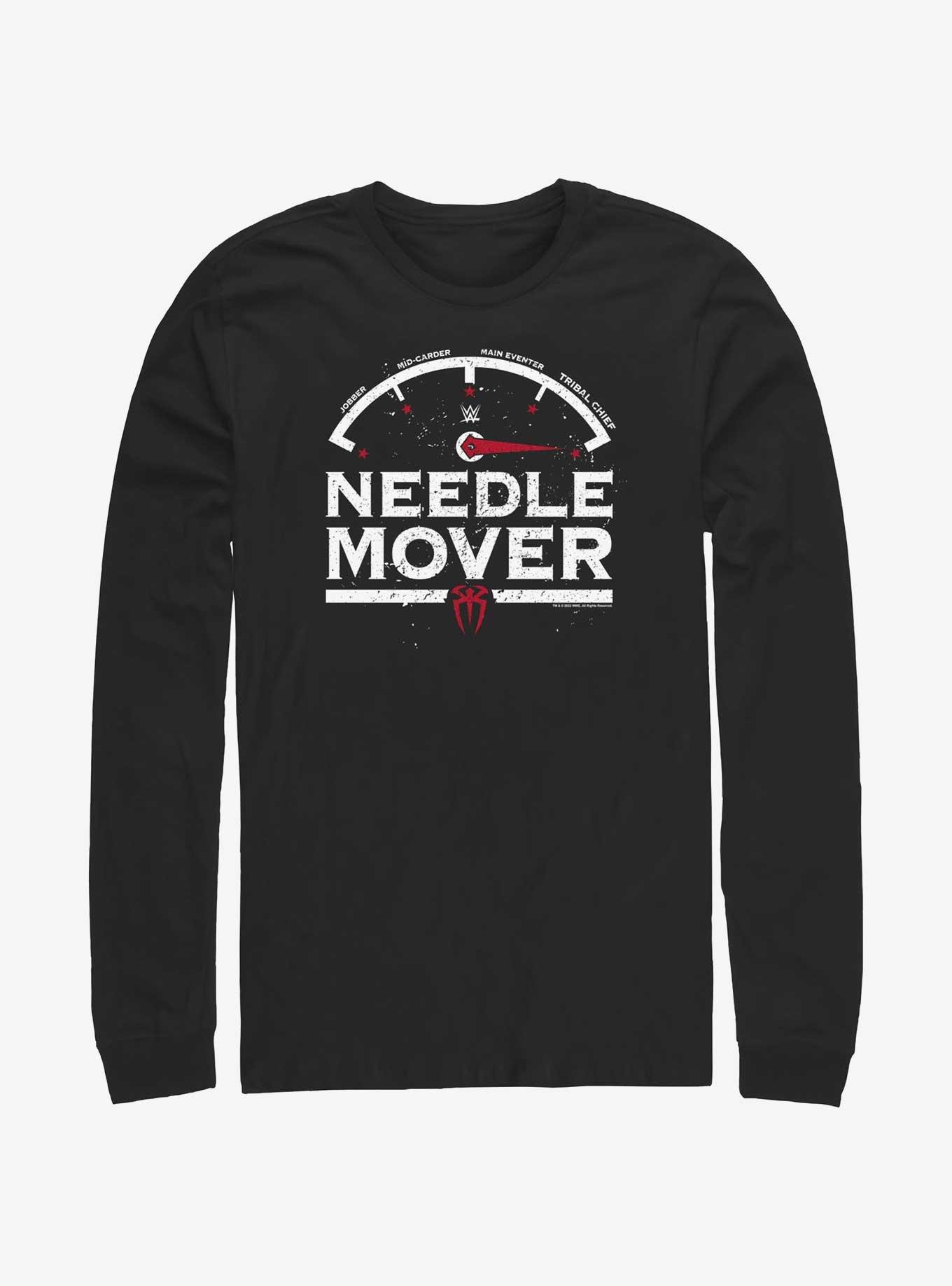 WWE Roman Reigns Needle Mover Long-Sleeve T-Shirt, BLACK, hi-res