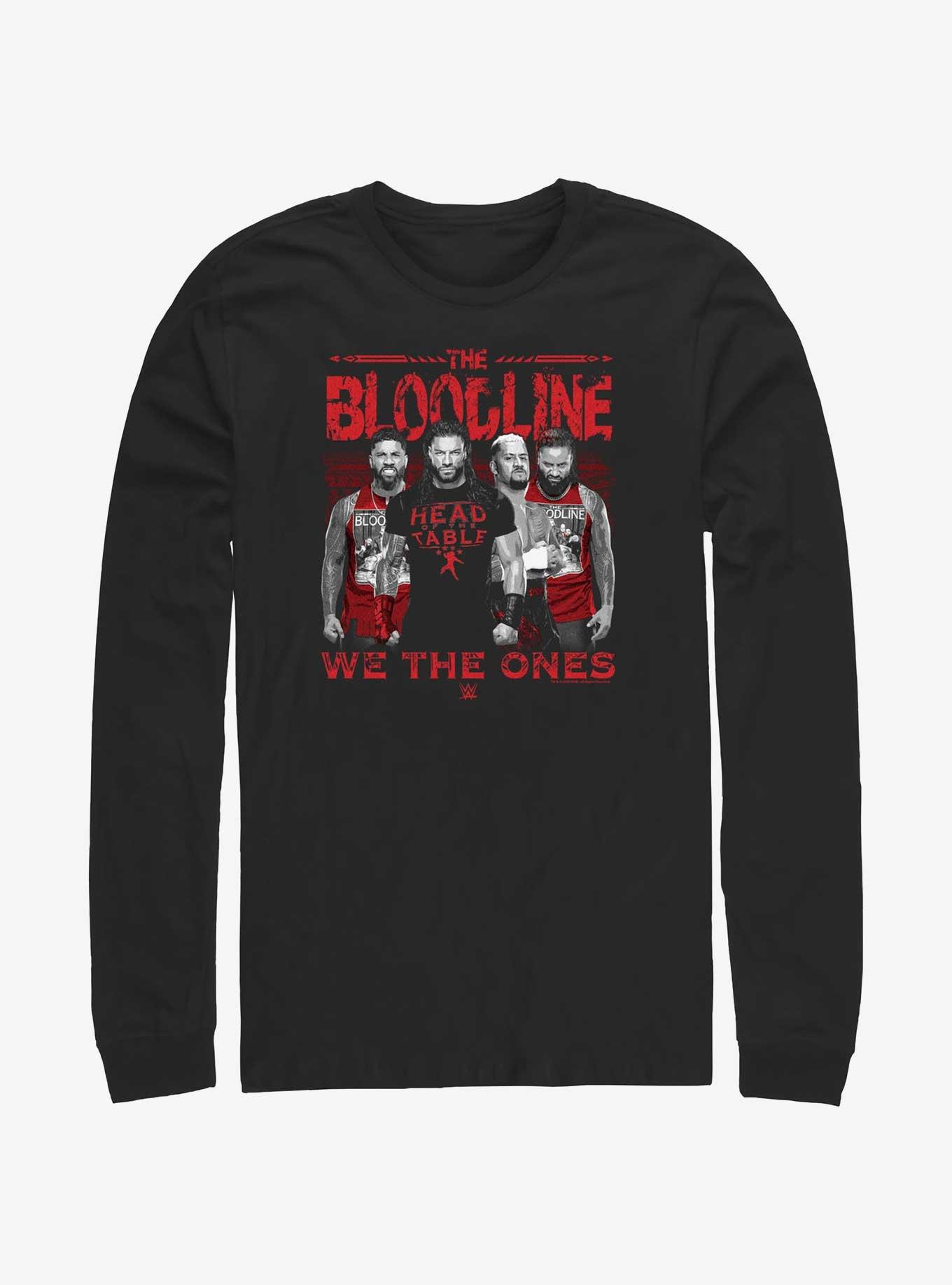 WWE The Bloodline Group Long-Sleeve T-Shirt, BLACK, hi-res