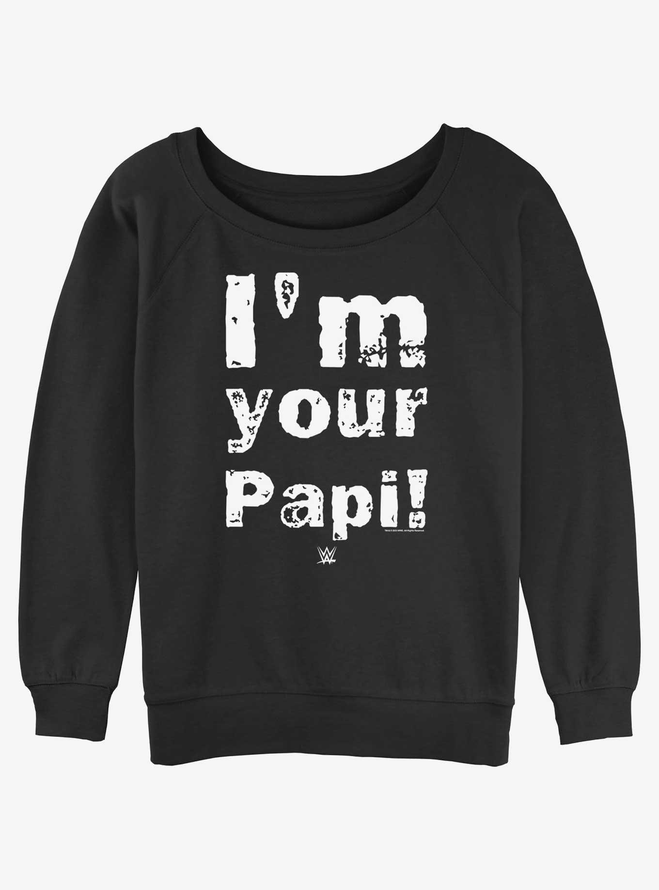 WWE Papi Eddie Guerrero Womens Slouchy Sweatshirt, BLACK, hi-res