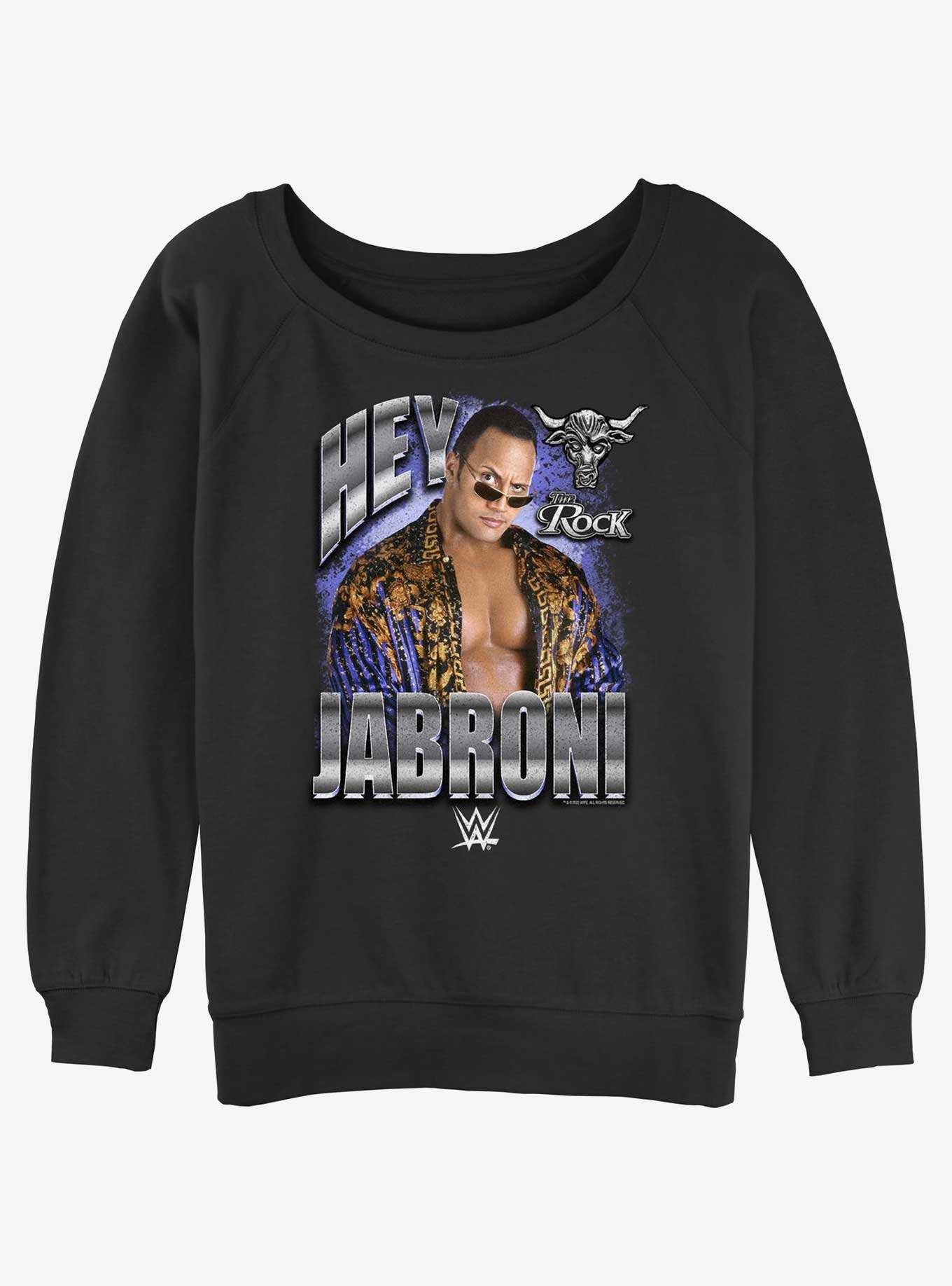 WWE The Rock Jabroni Womens Slouchy Sweatshirt, , hi-res