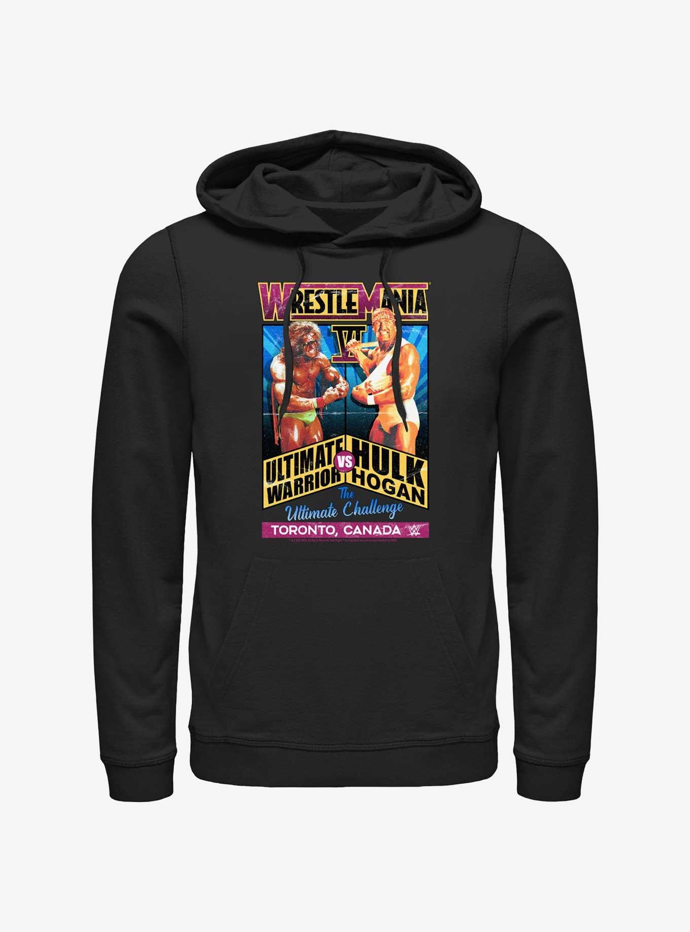 WWE Wrestlemania VI Ultimate Warrior Vs Hulk Hogan Hoodie, , hi-res