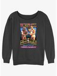 WWE Wrestlemania VI Ultimate Warrior Vs Hulk Hogan Womens Slouchy Sweatshirt, CHAR HTR, hi-res