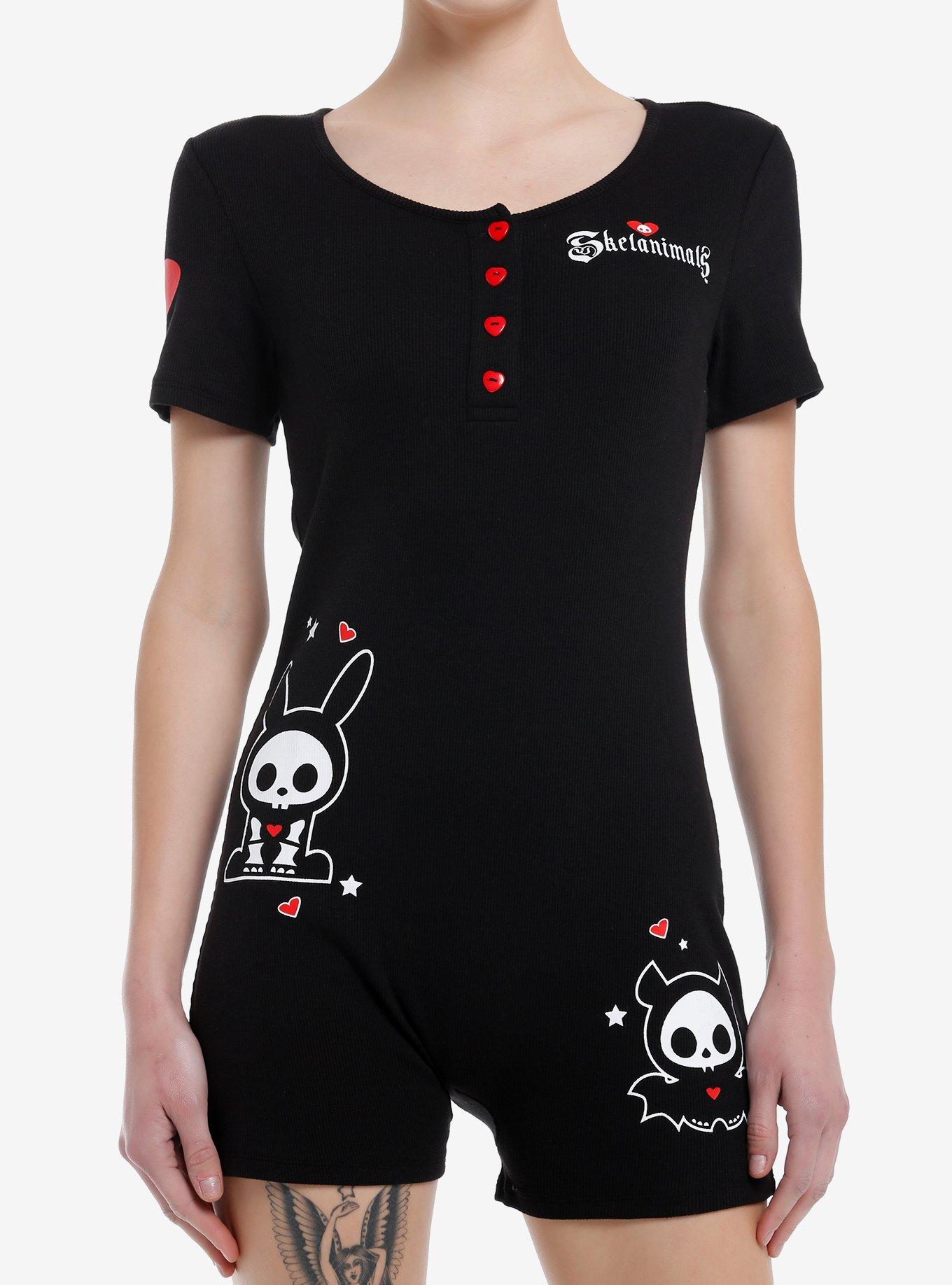 Skelanimals Characters Romper, BLACK, hi-res