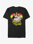 The Golden Girls Heart Of Gold Pride T-Shirt, BLACK, hi-res