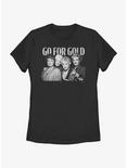 The Golden Girls Go For Gold Womens T-Shirt, BLACK, hi-res
