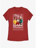 The Golden Girls Golden Ugly Christmas Womens T-Shirt, RED, hi-res
