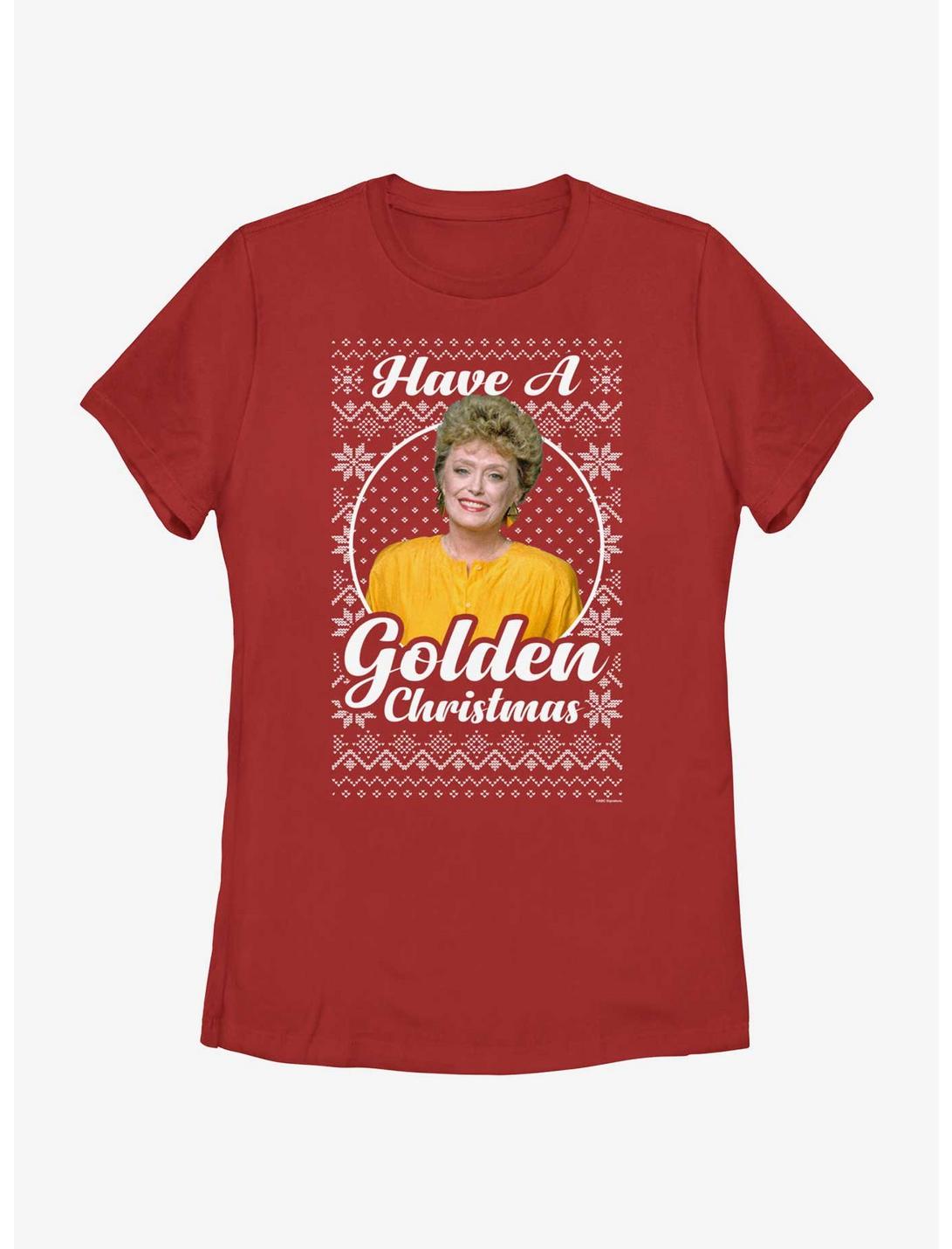 The Golden Girls Blanche Ugly Christmas Womens T-Shirt, RED, hi-res