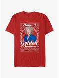 The Golden Girls Rose Ugly Christmas T-Shirt, RED, hi-res