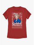 The Golden Girls Rose Ugly Christmas Womens T-Shirt, RED, hi-res