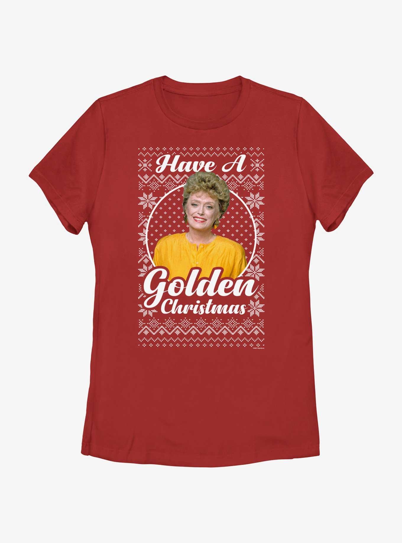 The Golden Girls Blanche Ugly Christmas Womens T-Shirt, RED, hi-res