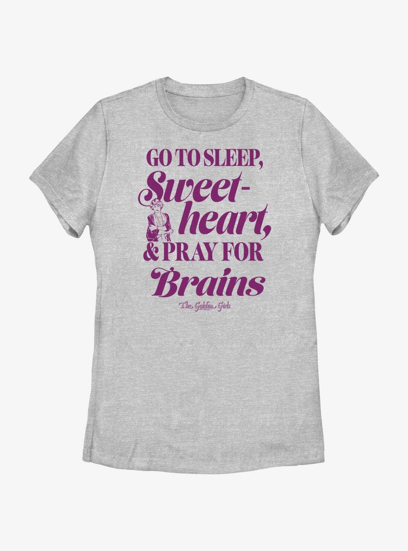 The Golden Girls Pray For Brains Womens T-Shirt, ATH HTR, hi-res