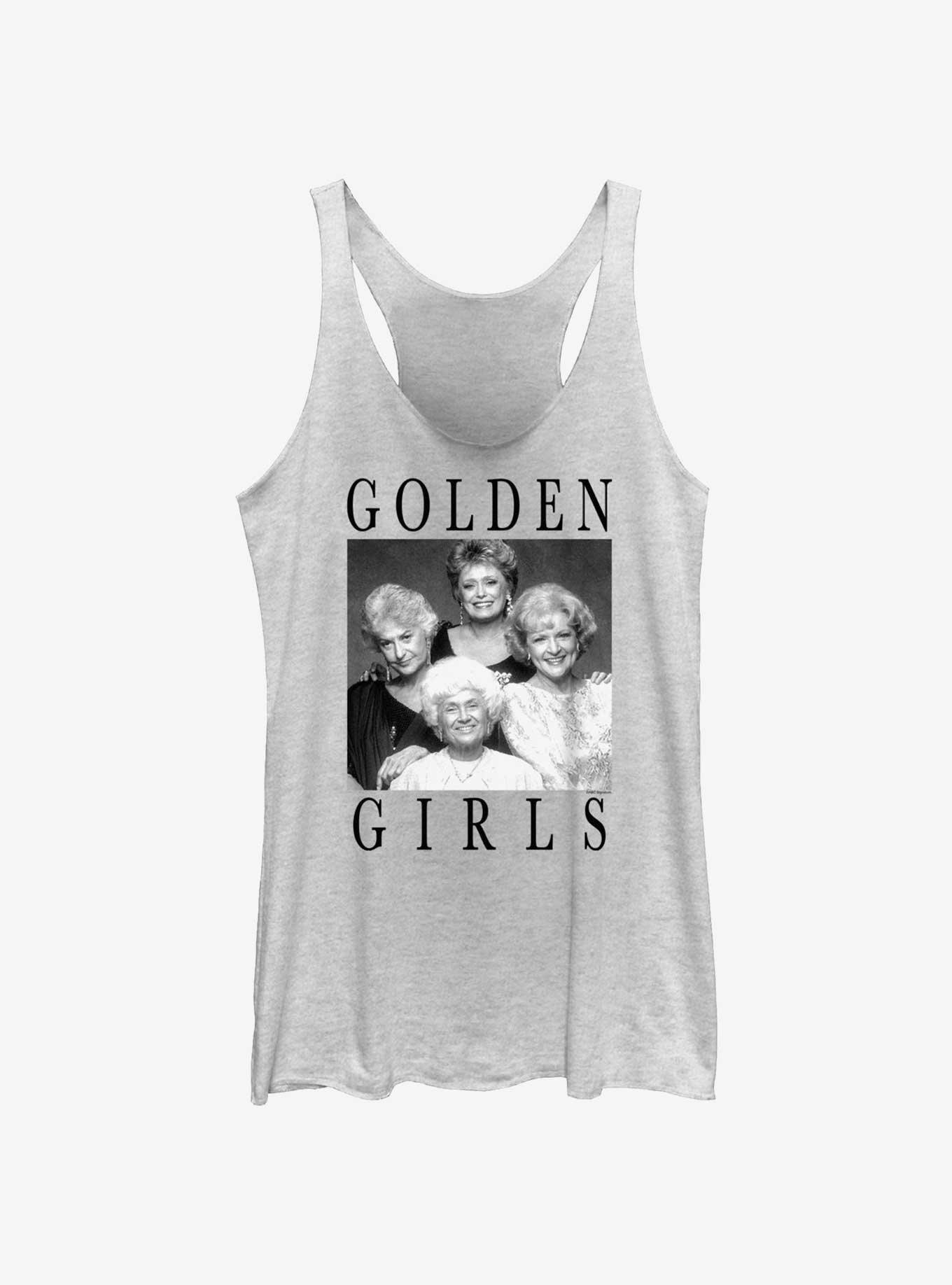 The Golden Girls Portrait Womens Tank Top, WHITE HTR, hi-res