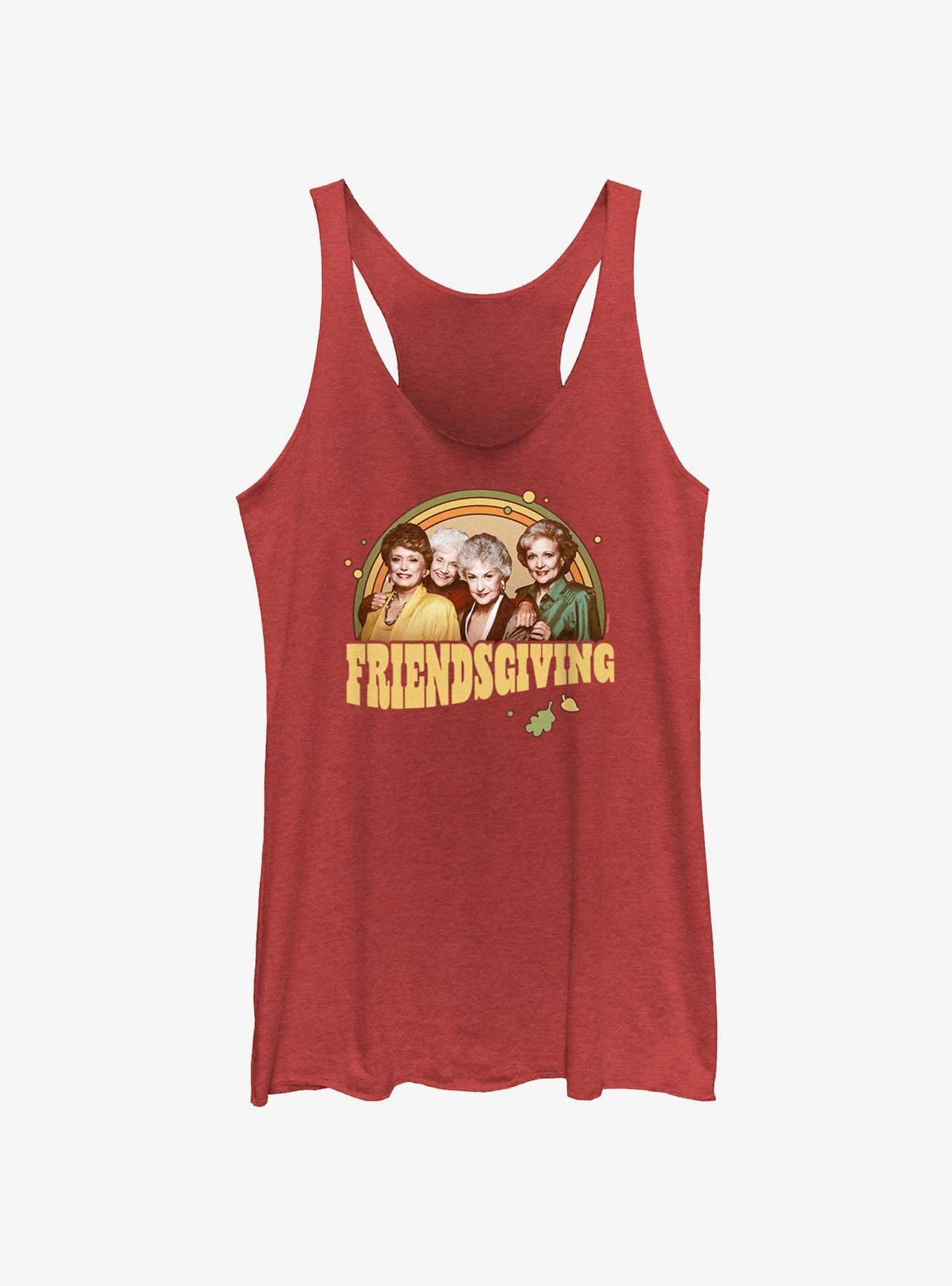 The Golden Girls Friendsgiving Womens Tank Top, RED HTR, hi-res