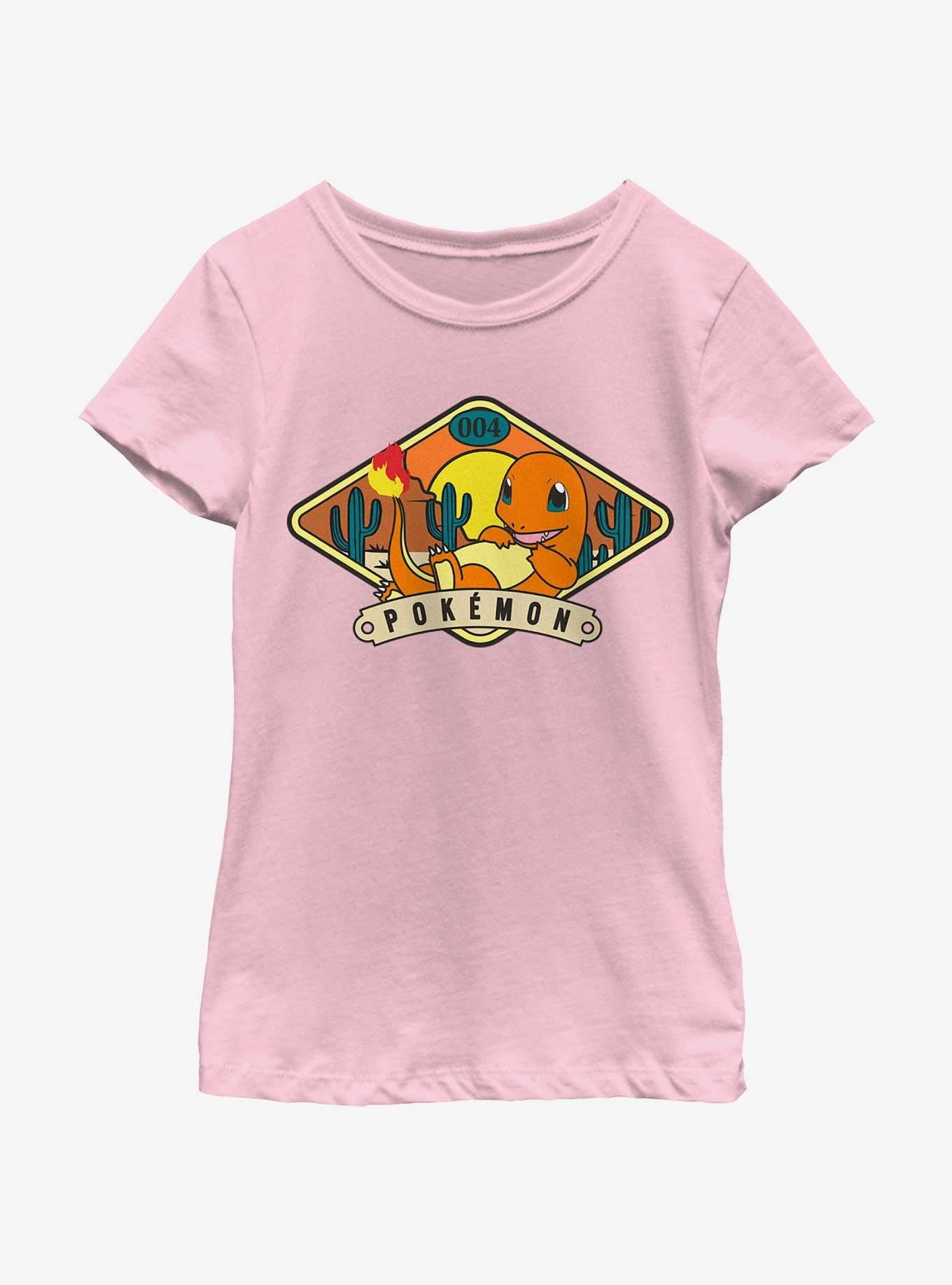 Pokemon Charmander Desert Youth Girls T-Shirt, PINK, hi-res