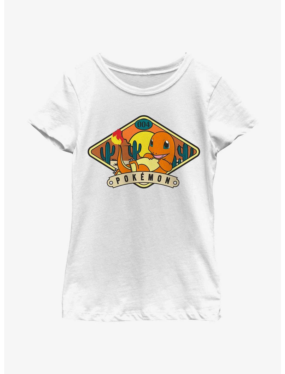 Pokemon Charmander Desert Youth Girls T-Shirt, WHITE, hi-res