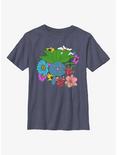 Pokemon Oddish Flowers Youth T-Shirt, NAVY HTR, hi-res