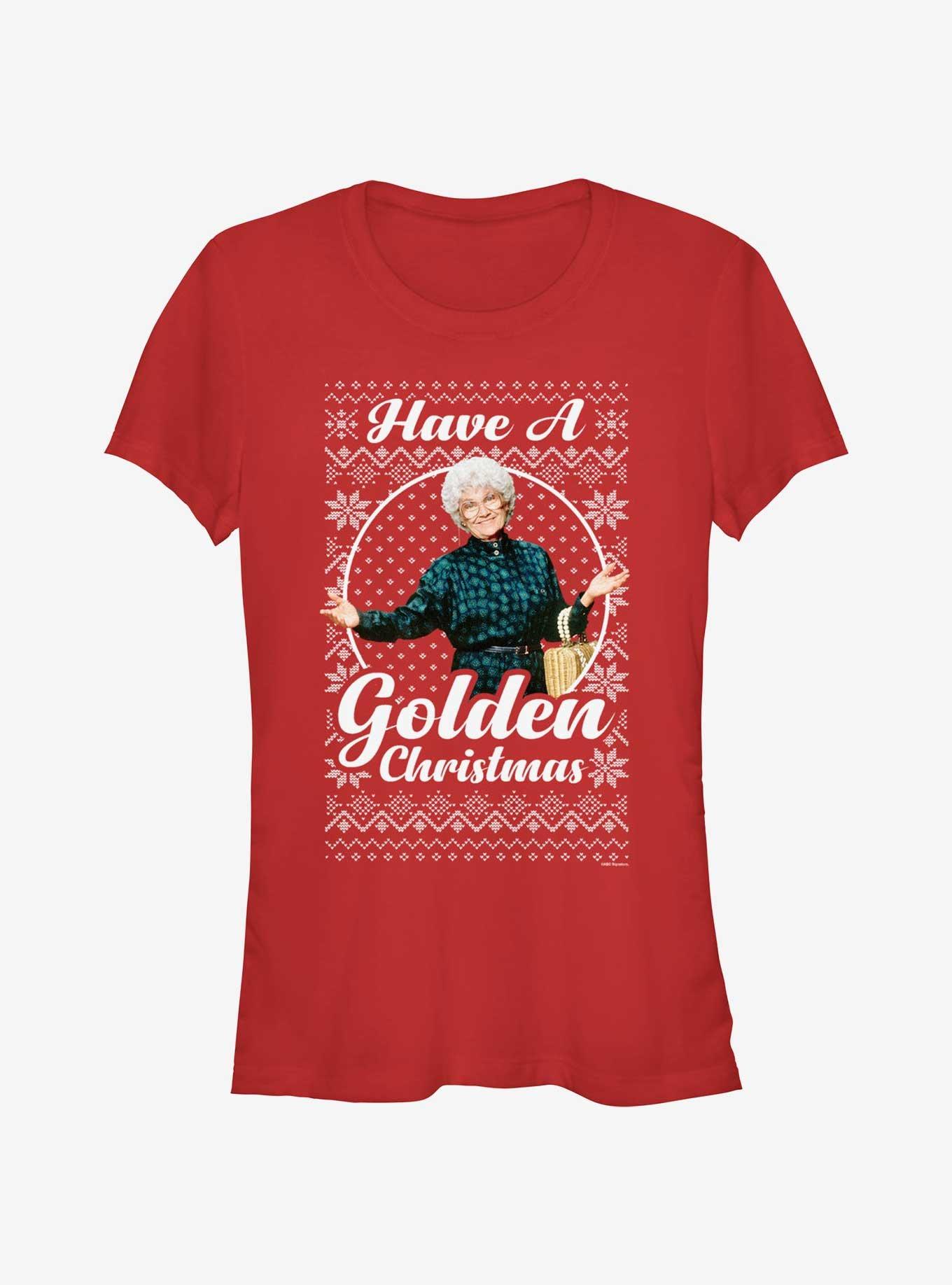 The Golden Girls Sophia Ugly Christmas Girls T-Shirt, RED, hi-res