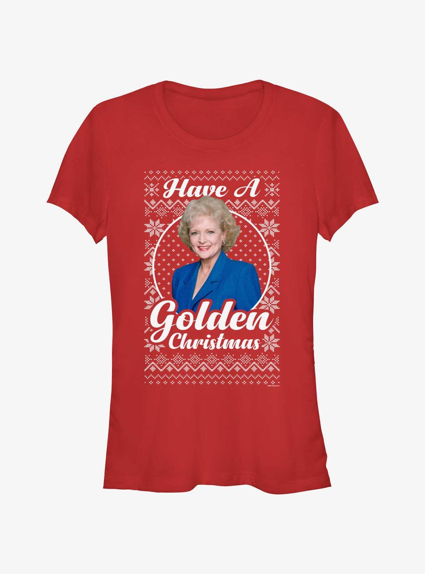 The Golden Girls Rose Ugly Christmas Girls T-Shirt, RED, hi-res