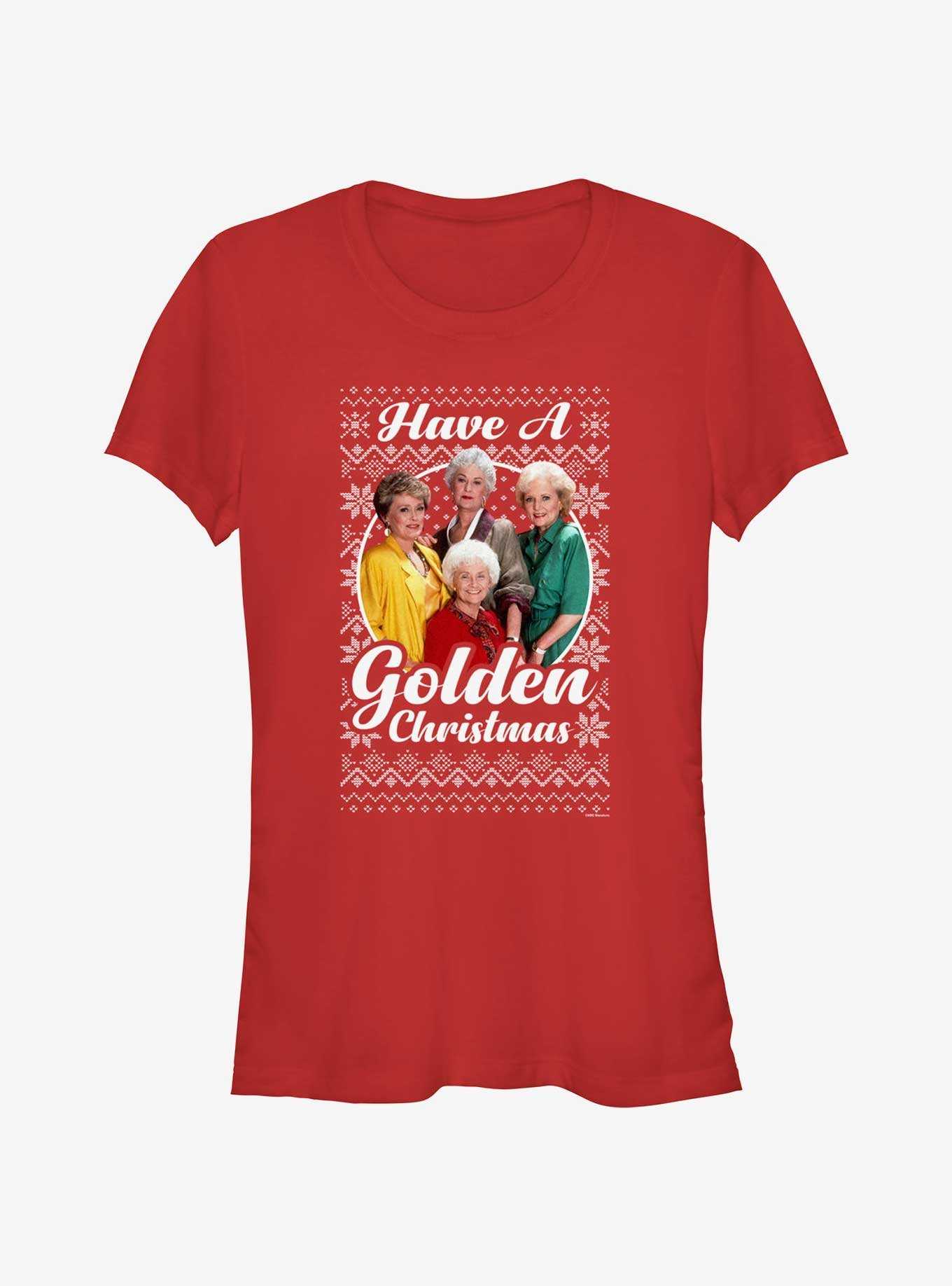 The Golden Girls Golden Ugly Christmas Girls T-Shirt, , hi-res