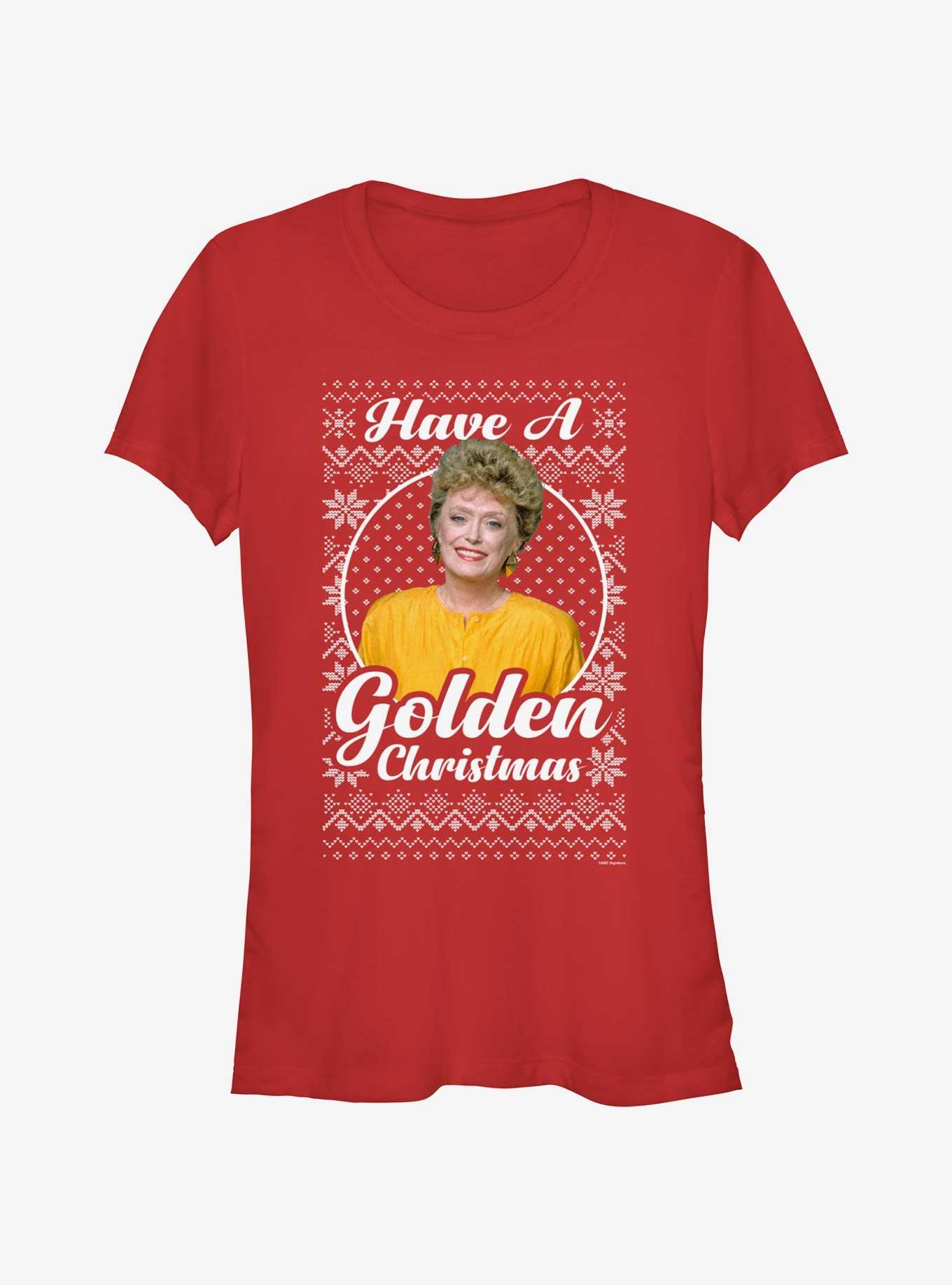 The Golden Girls Blanche Ugly Christmas Girls T-Shirt, RED, hi-res